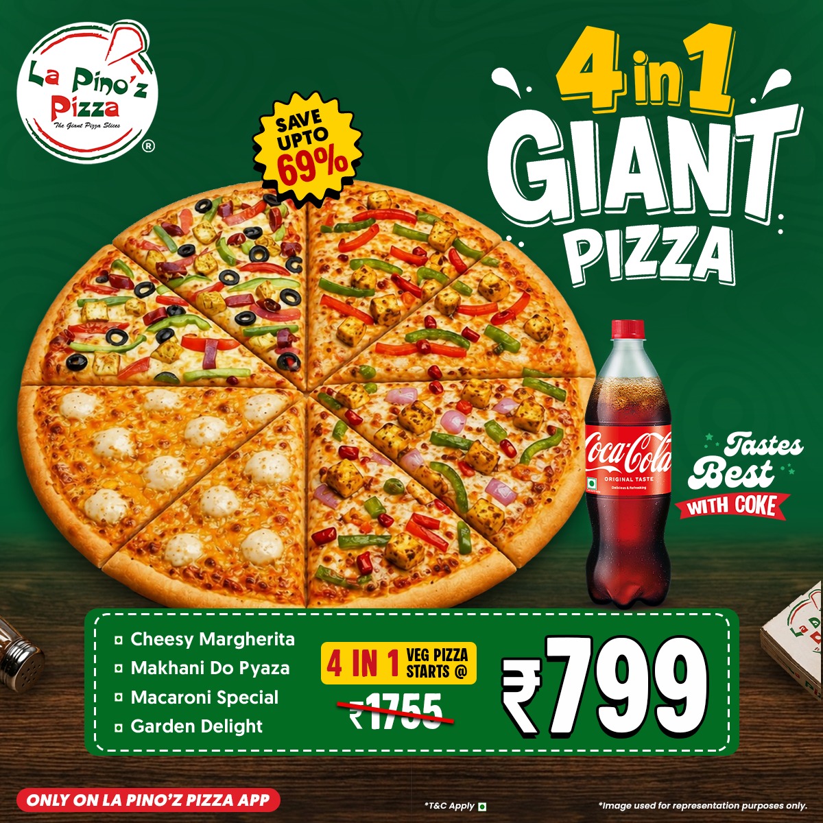 La Pino'z Pizza Facebook ad