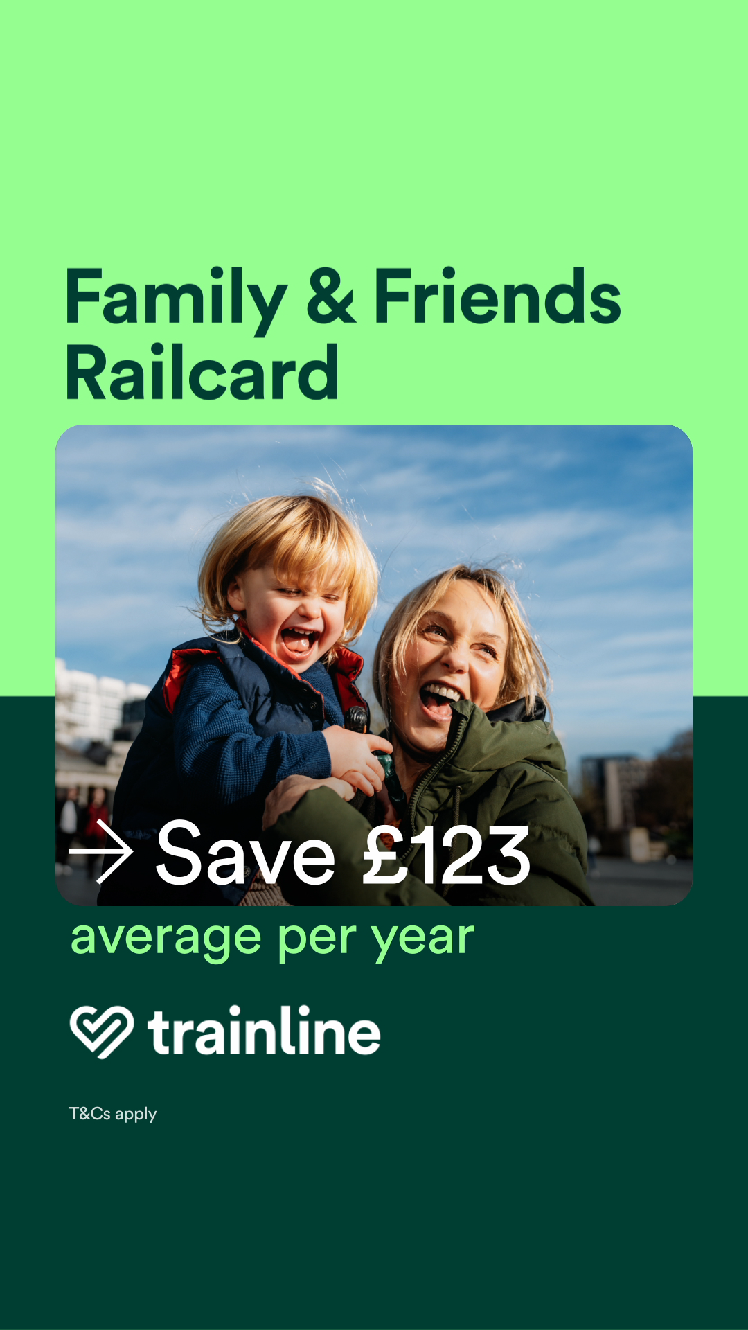 Trainline Facebook ad