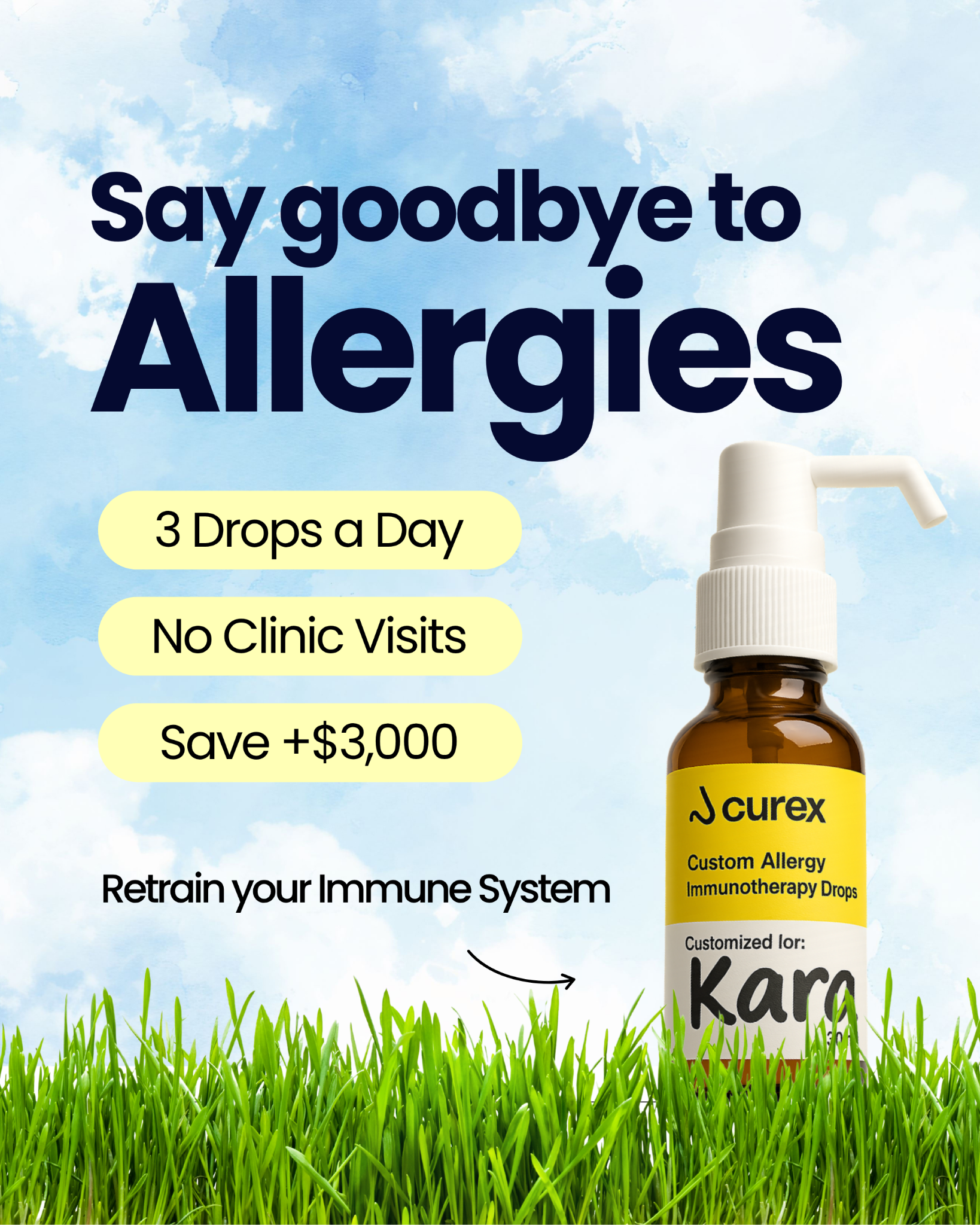 Curex Allergy Facebook ad