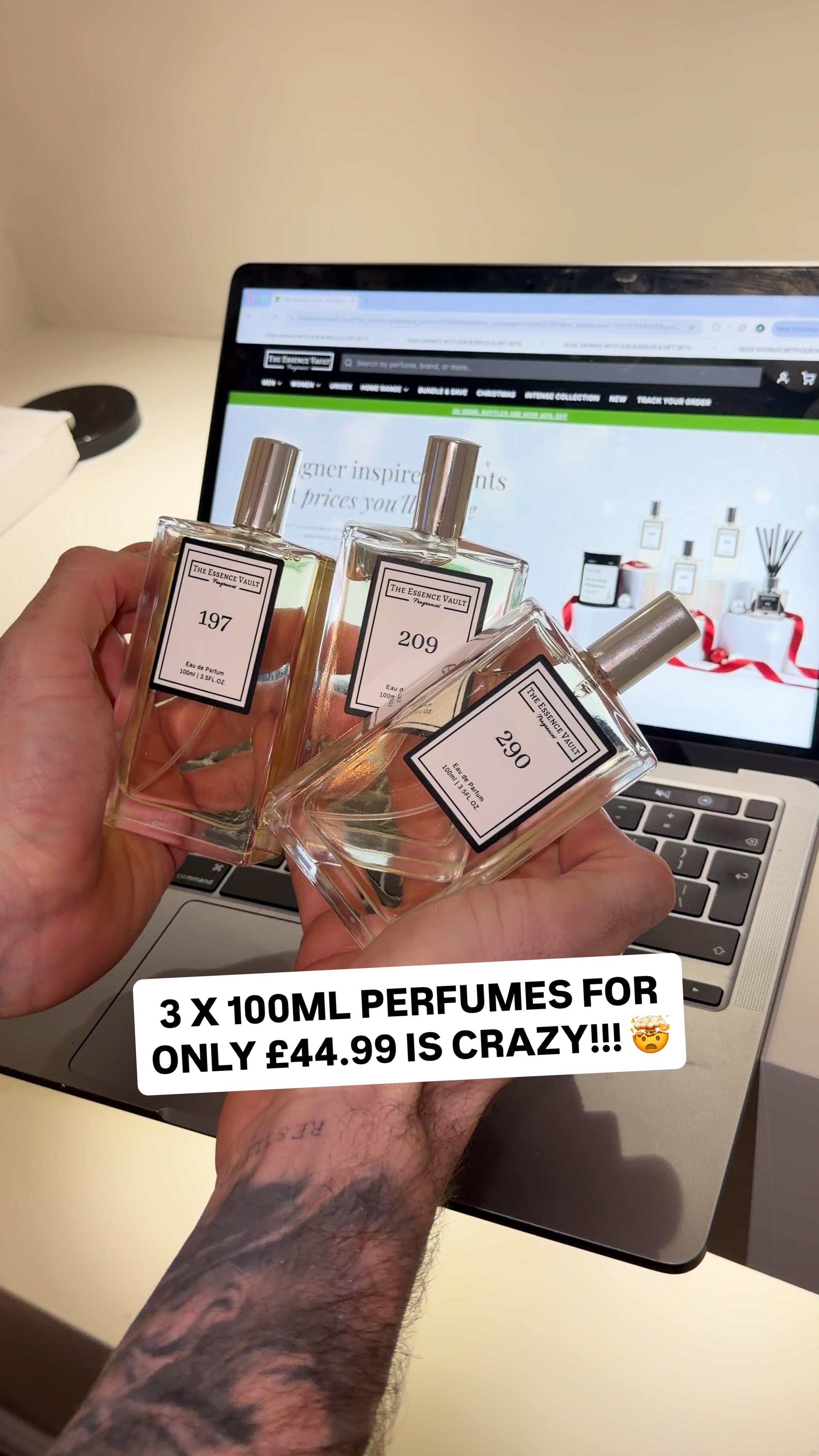 The Essence Vault Facebook ad