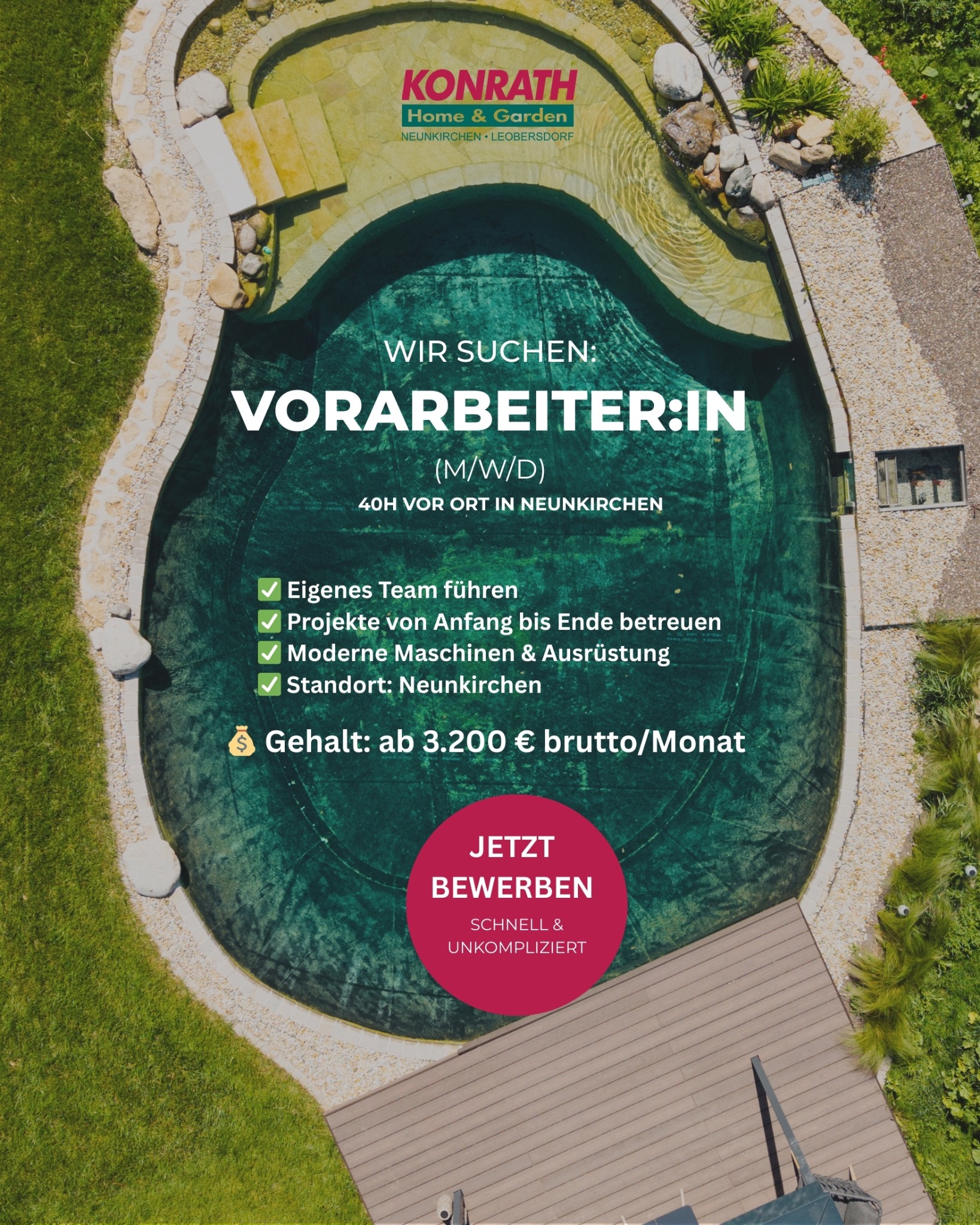 Gartencenter Konrath Facebook ad: Jetzt bewerben