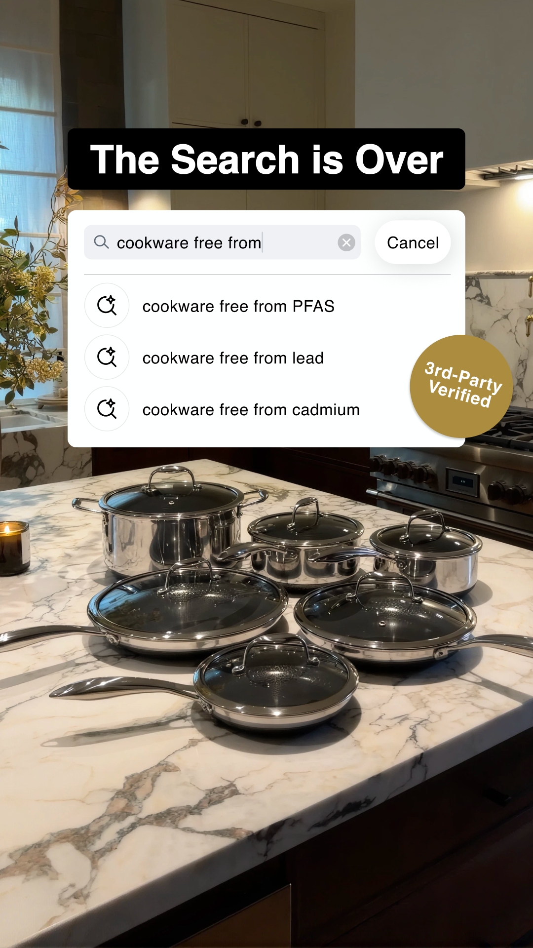 HexClad Facebook ad: The Last Pan You'll Ever Buy