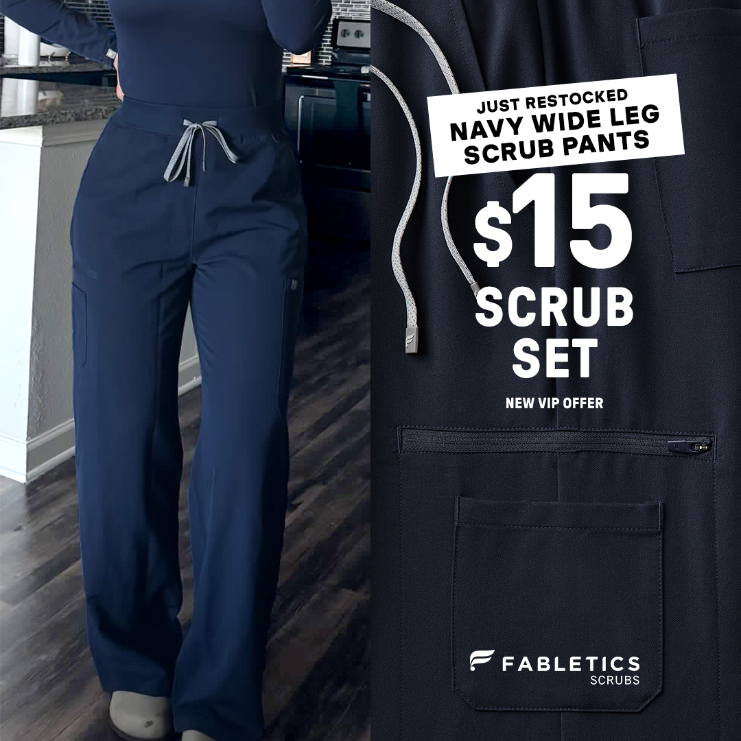 Fabletics Scrubs Facebook ad