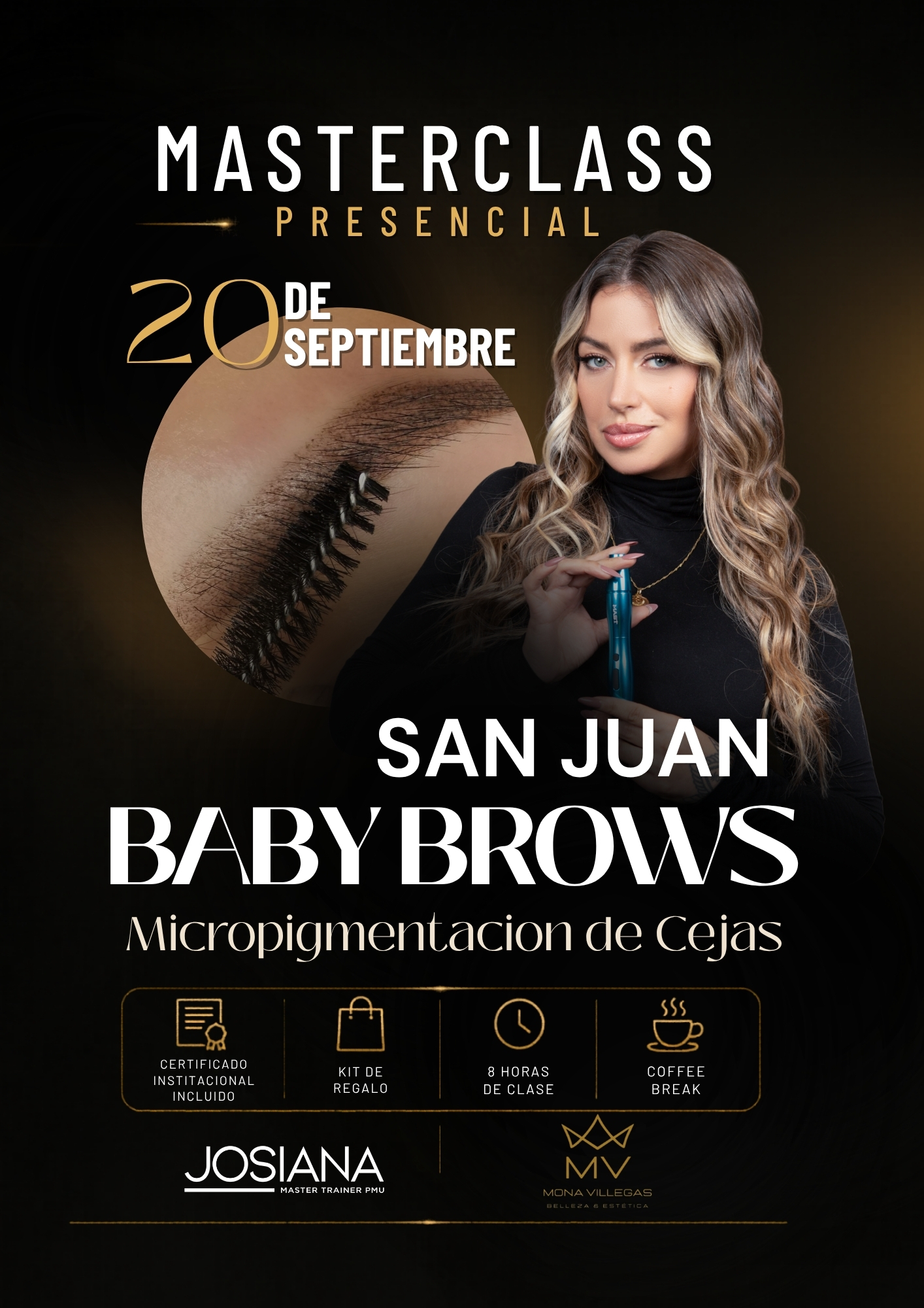 Josiana Coniglione Microblading & PMU Artist Facebook ad: MASTERCLASS BABY BROWS