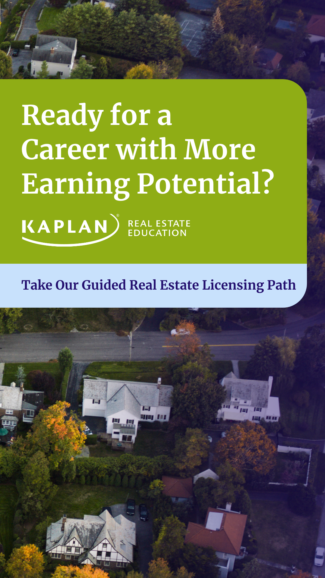 Kaplan Real Estate Education Facebook ad