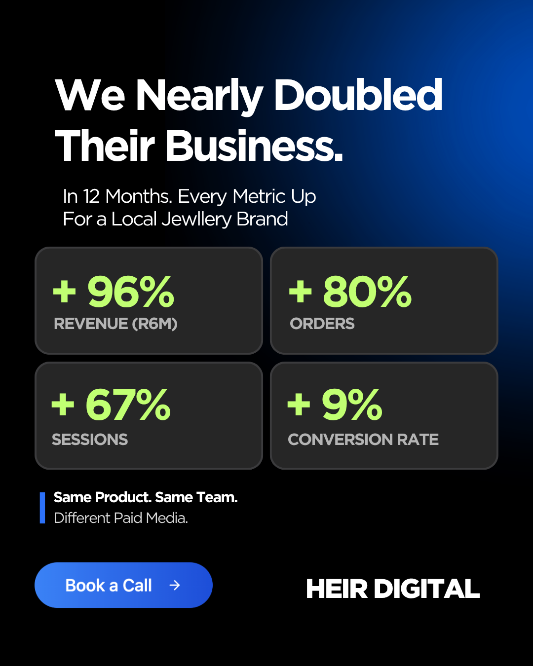 Heir Digital Facebook ad