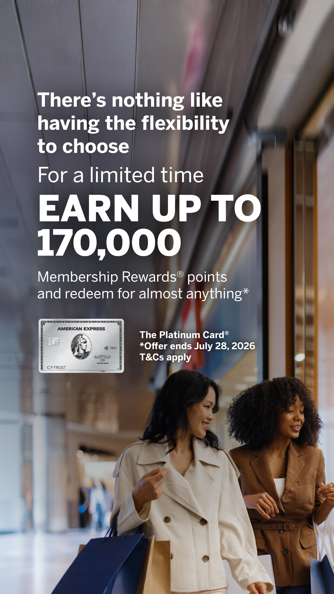 American Express Facebook ad