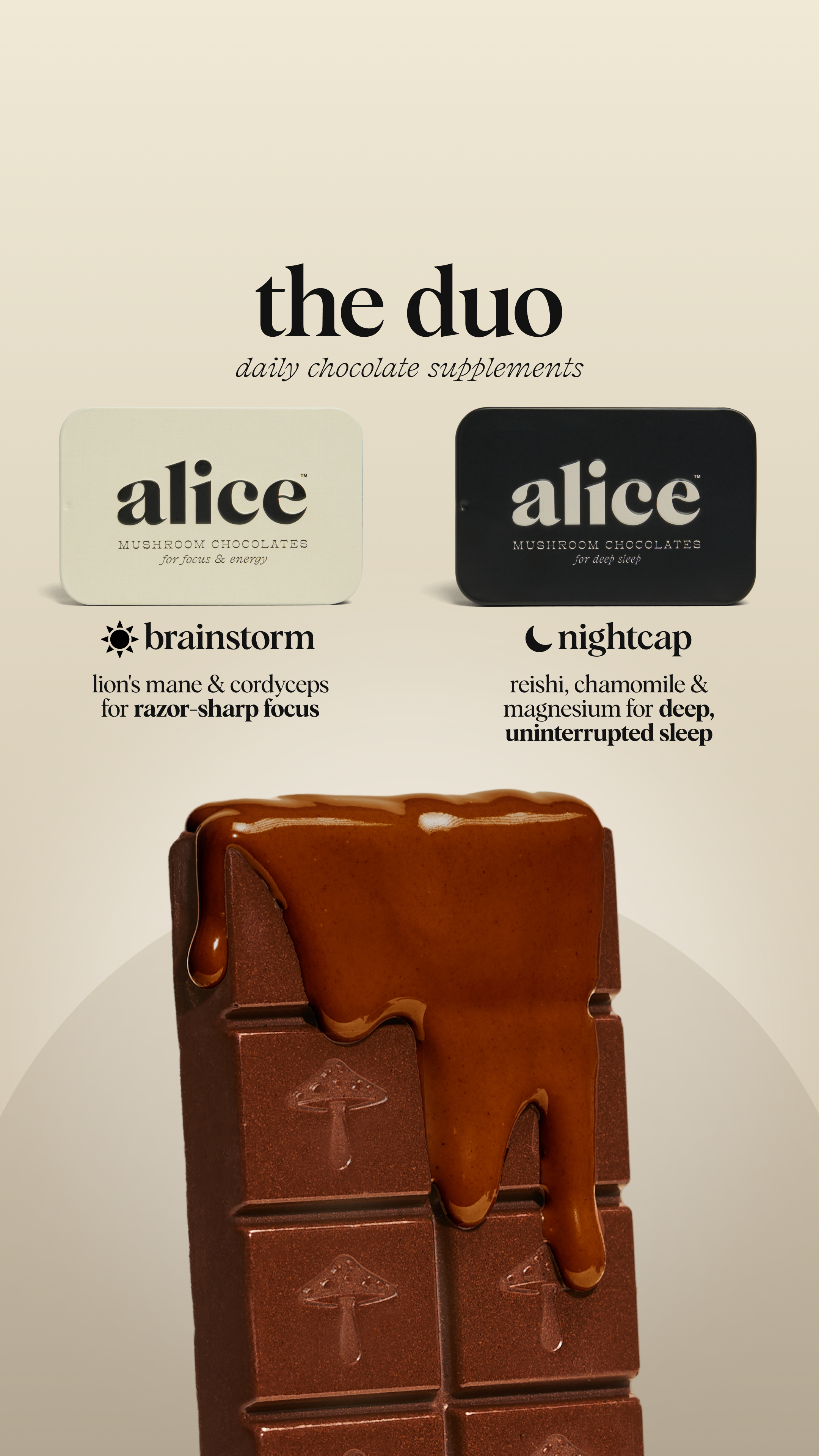 Alice Mushrooms Facebook ad