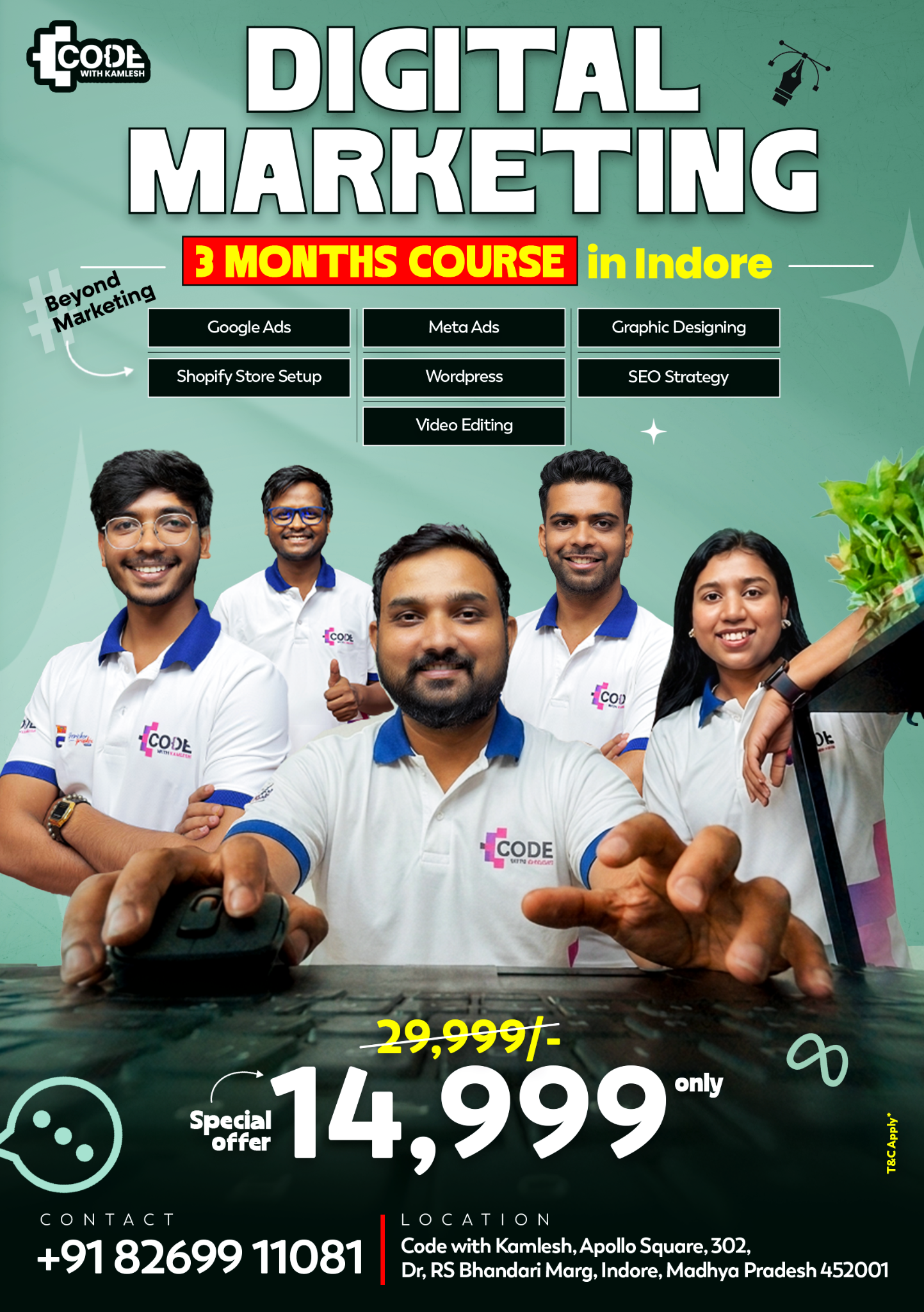 Code with Kamlesh Facebook ad: Digital Marketing Course at ₹14,999