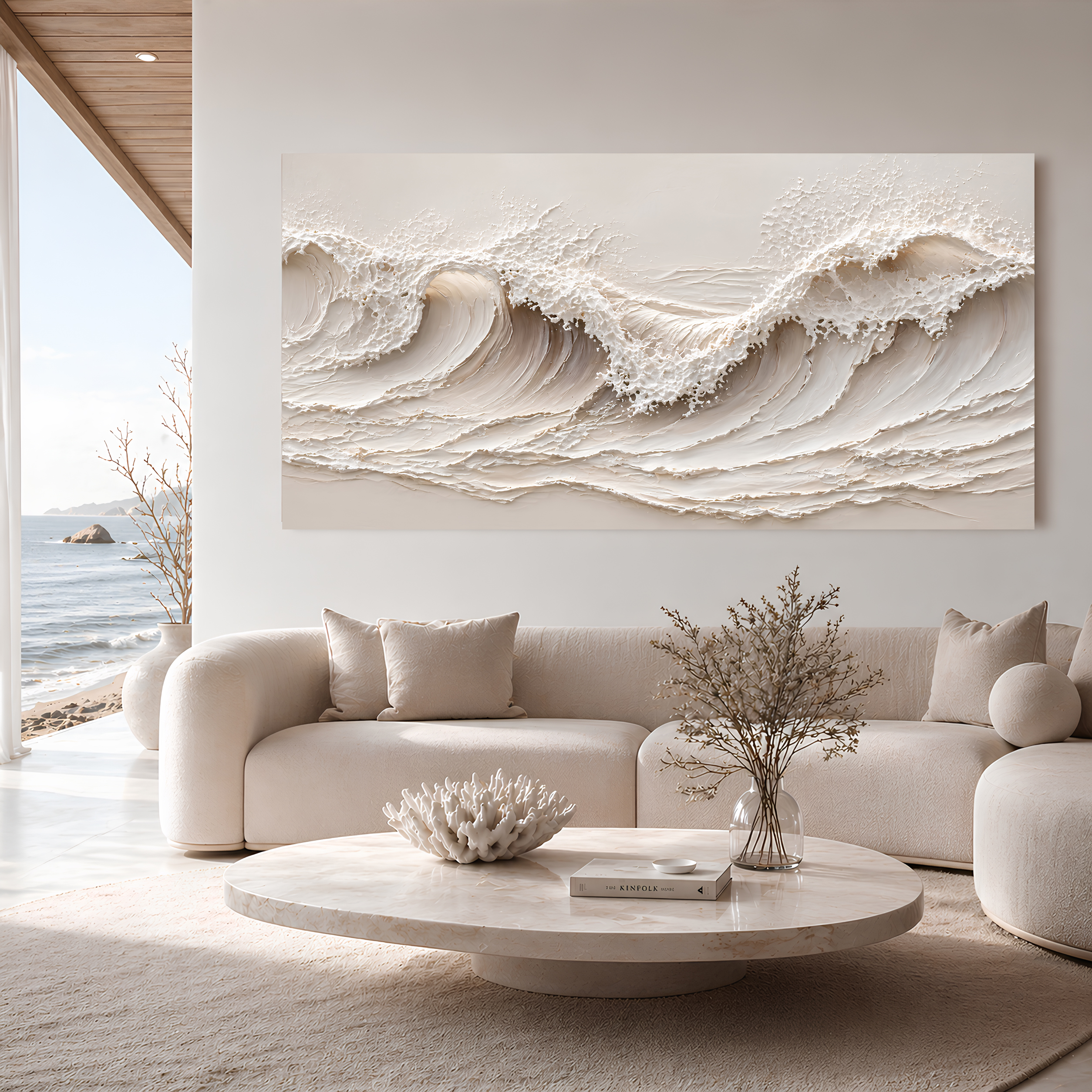Tailored Canvases - Personalized Art Facebook ad: Coastal Wave | Made in the USA | Ships Fast