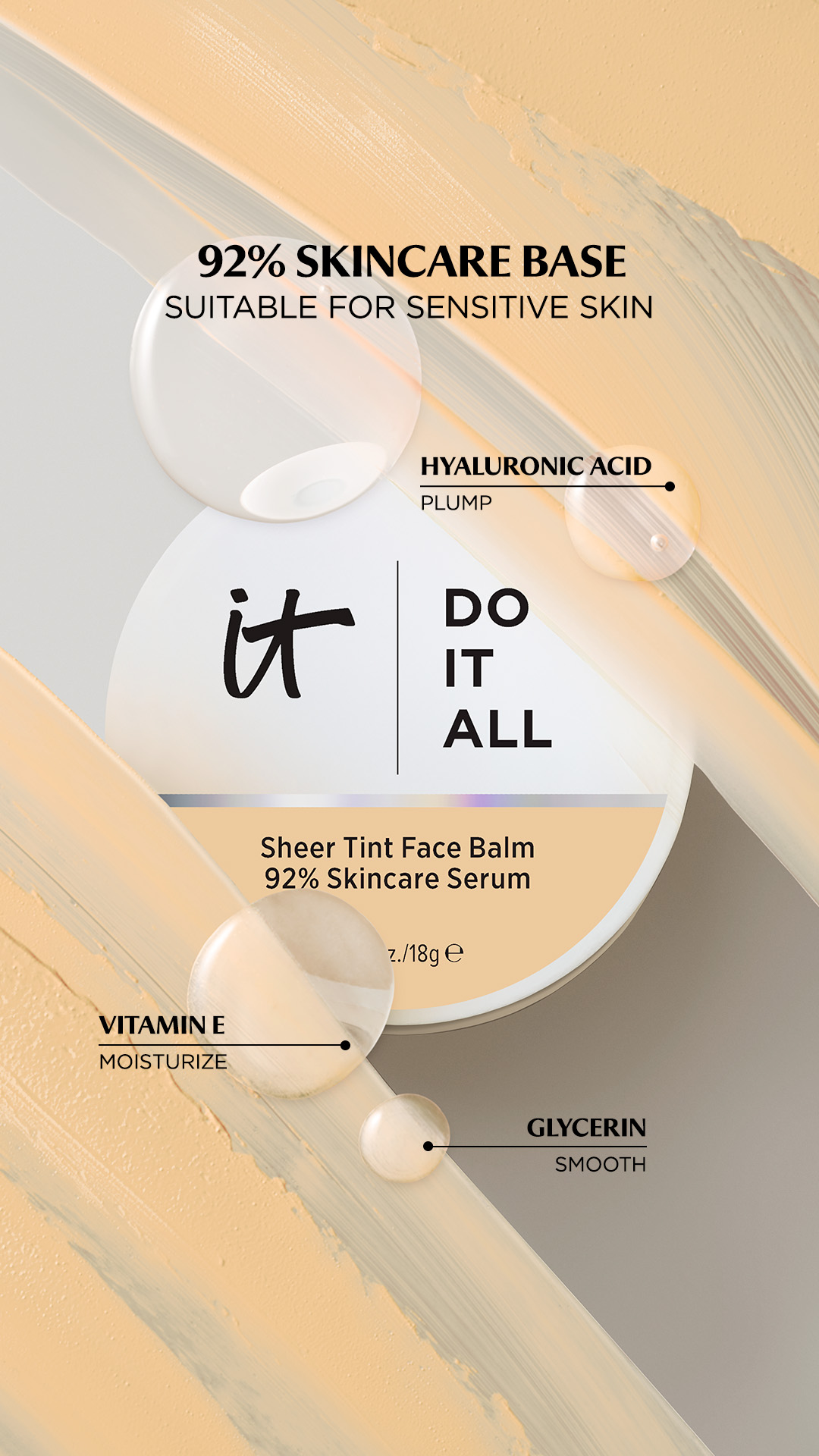 IT Cosmetics Facebook ad: Nyhet: Do It All Tinted Moisturizing Balm