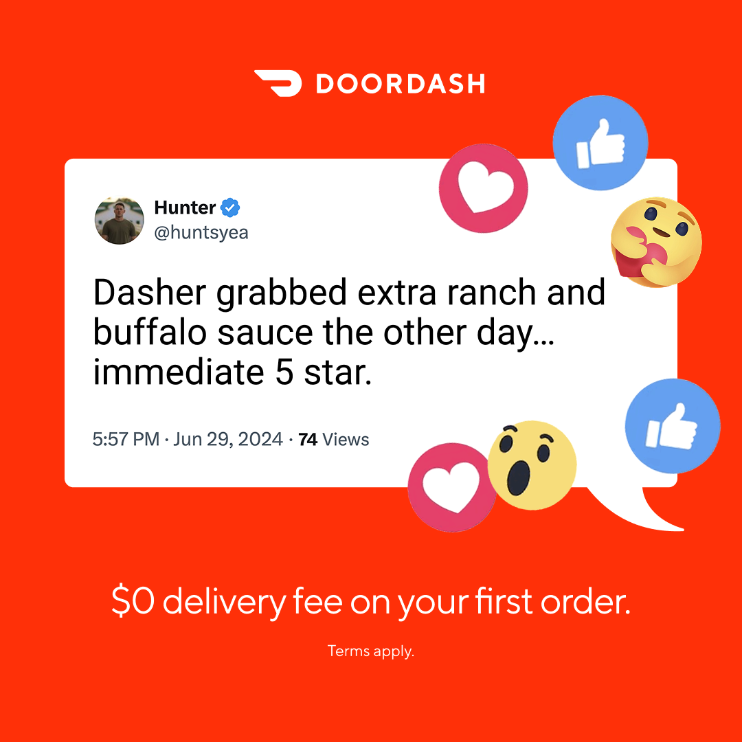 DoorDash Facebook ad