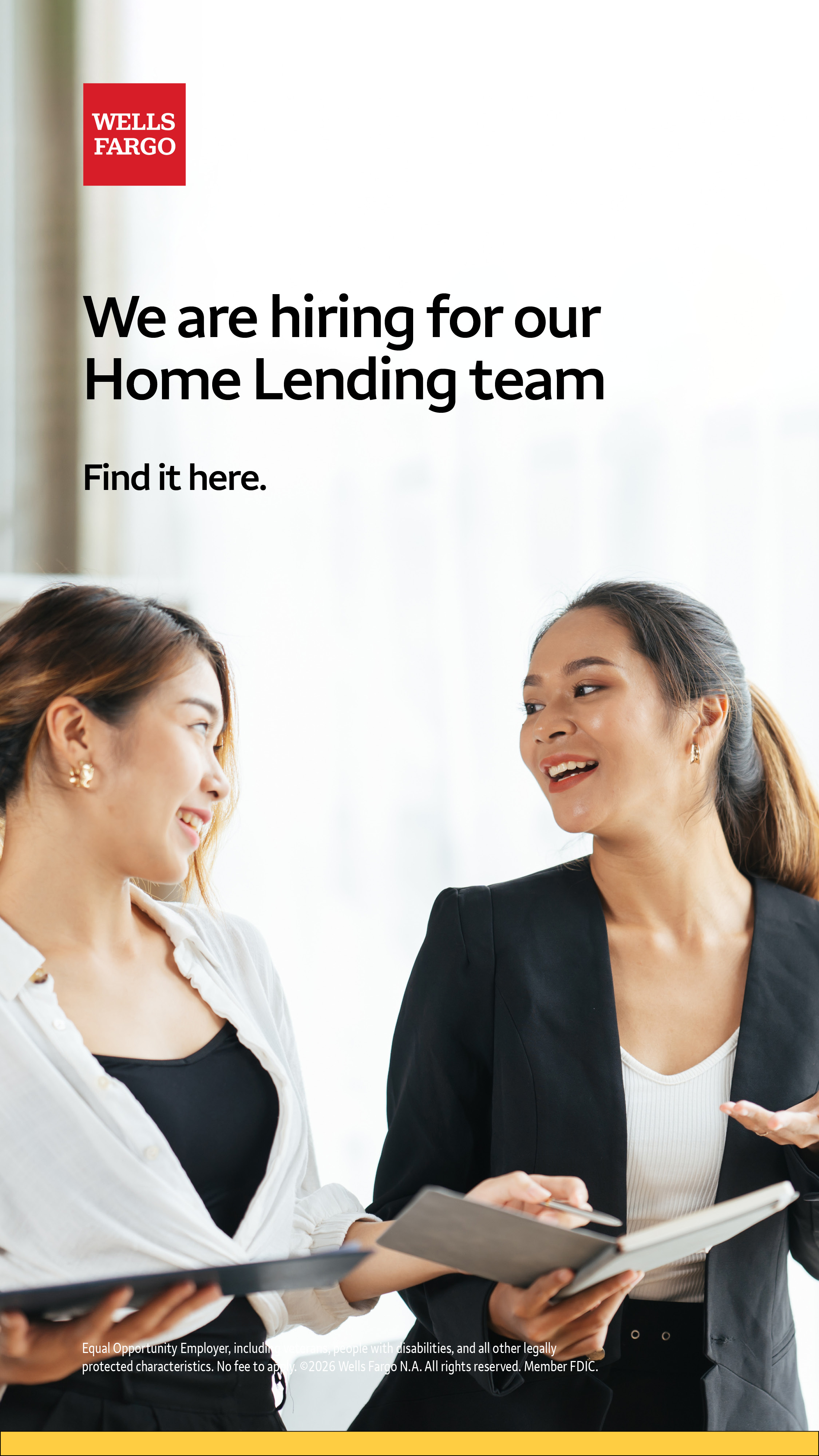 Wells Fargo Facebook ad