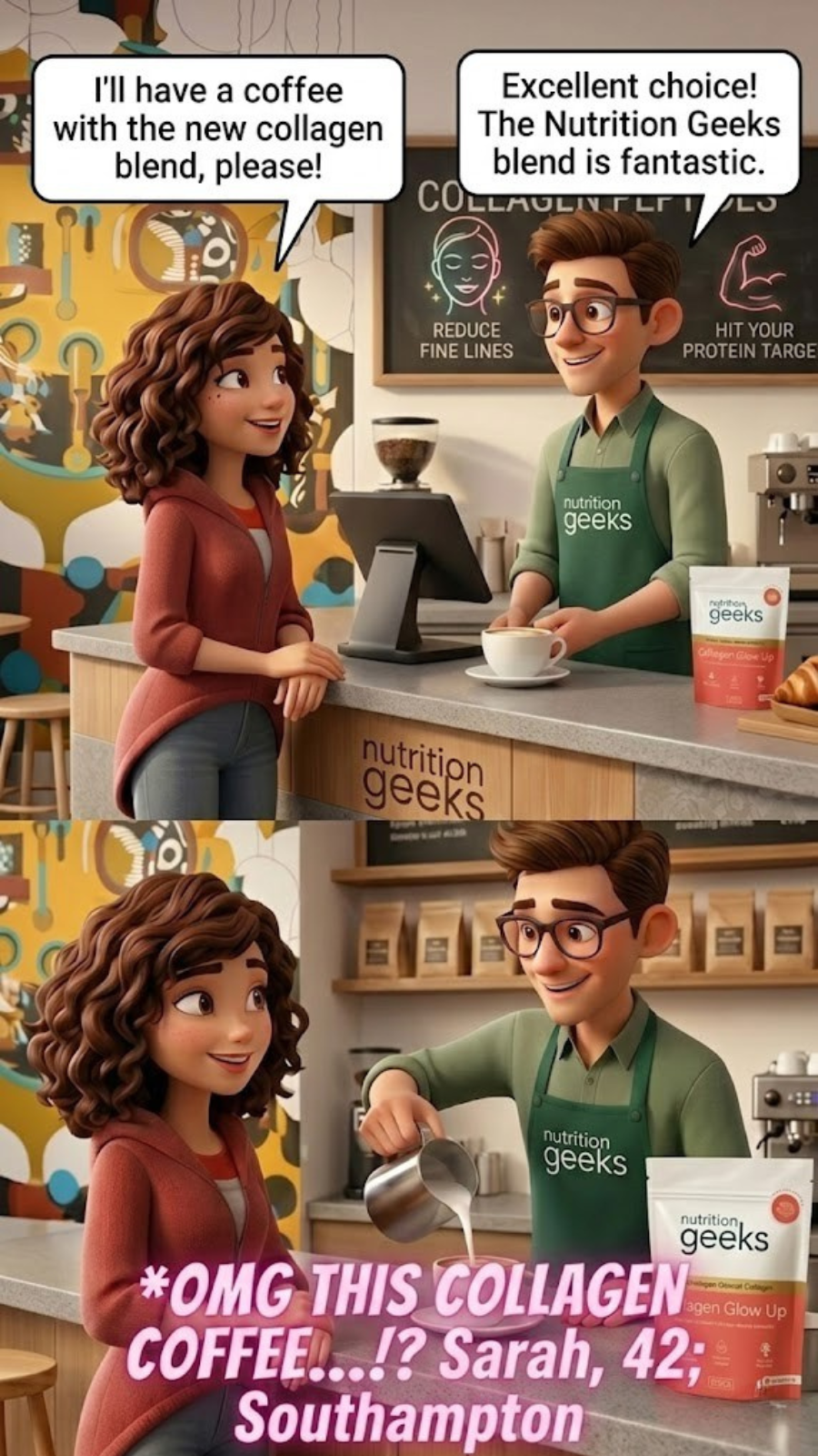 Radiant Over 40 Facebook ad