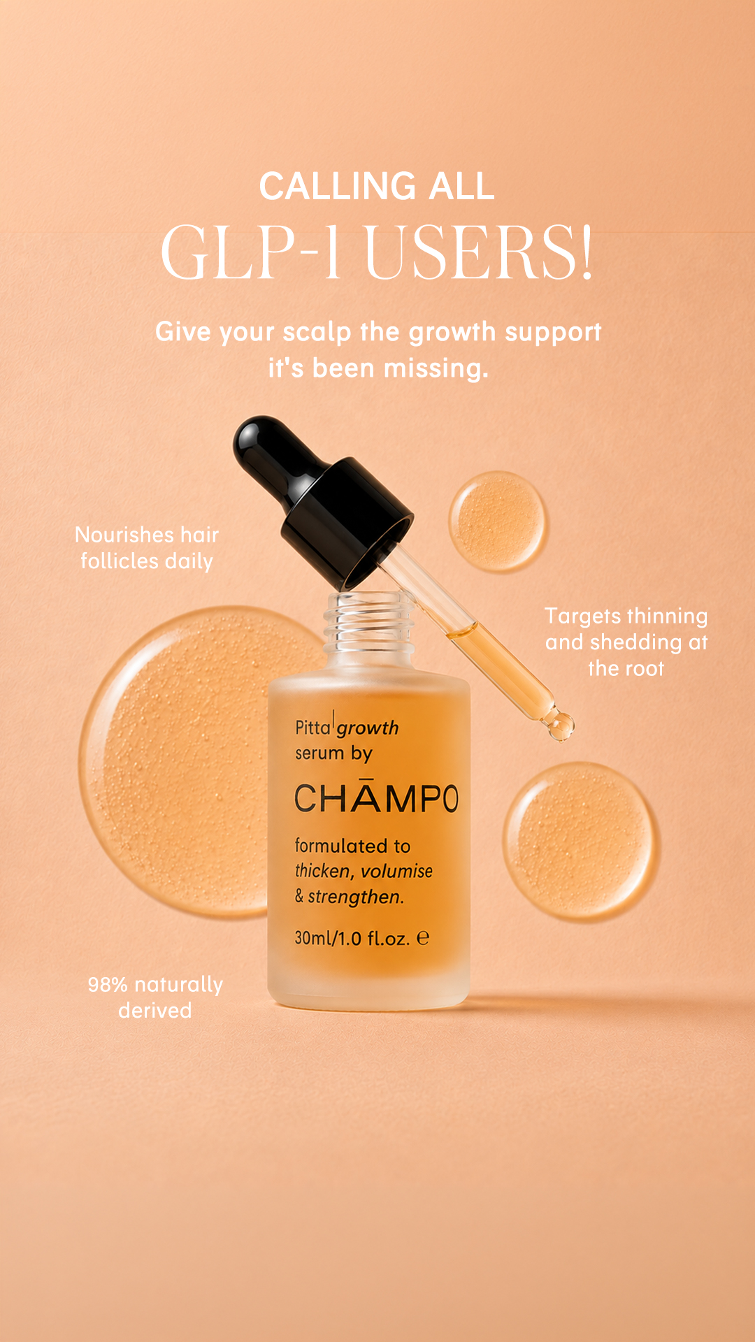 Chāmpo Haircare Facebook ad