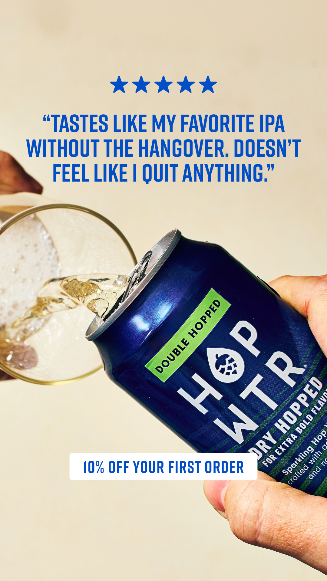HOP WTR Facebook ad