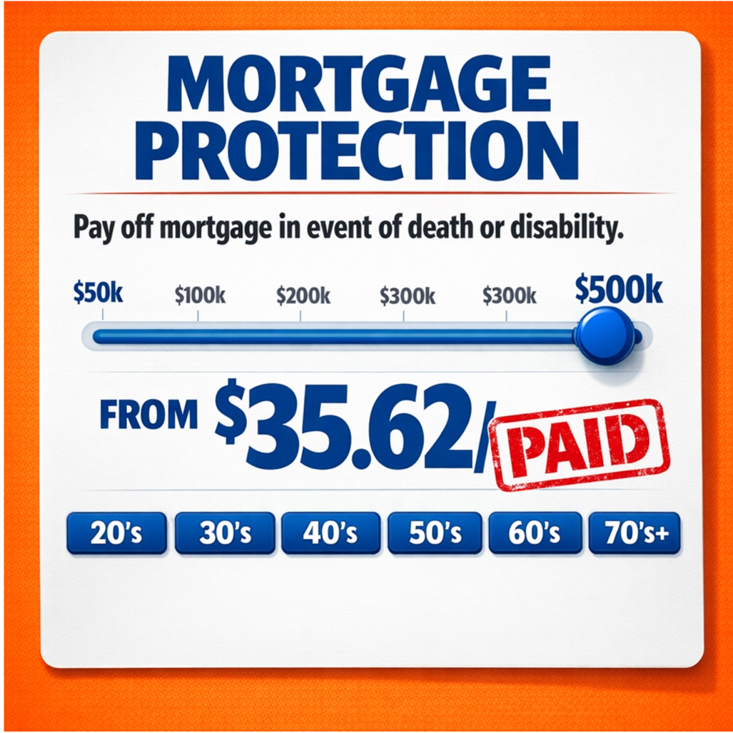 Chris Prudent - Unity Legacy & Life Legacy Facebook ad: Mortgage Protection w/ Living Benefits