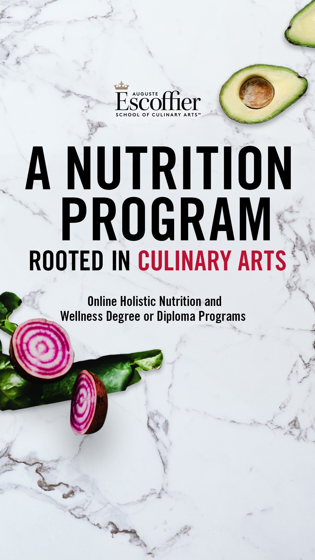 Auguste Escoffier School of Culinary Arts Facebook ad