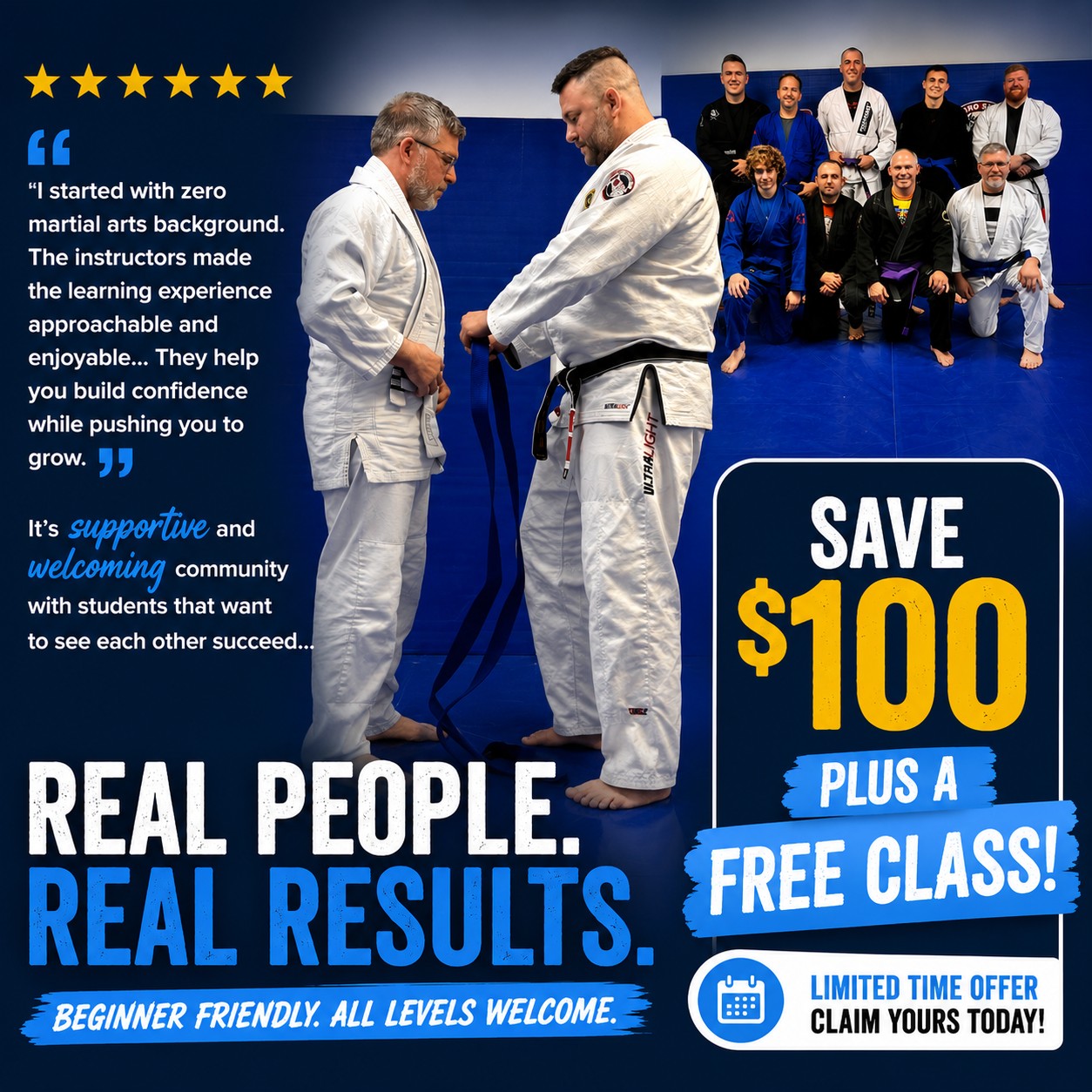 Top Level Martial Arts Facebook ad