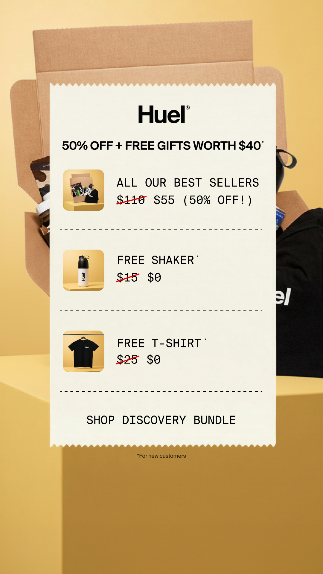 Huel Facebook ad