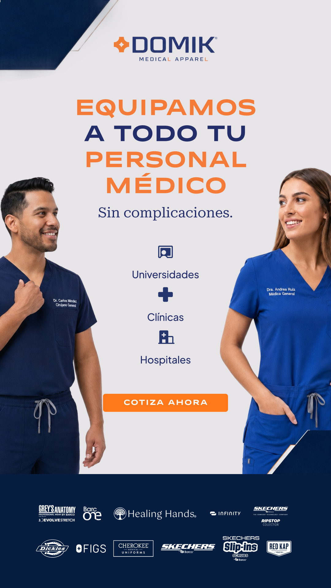Domik Uniformes Médicos Facebook ad