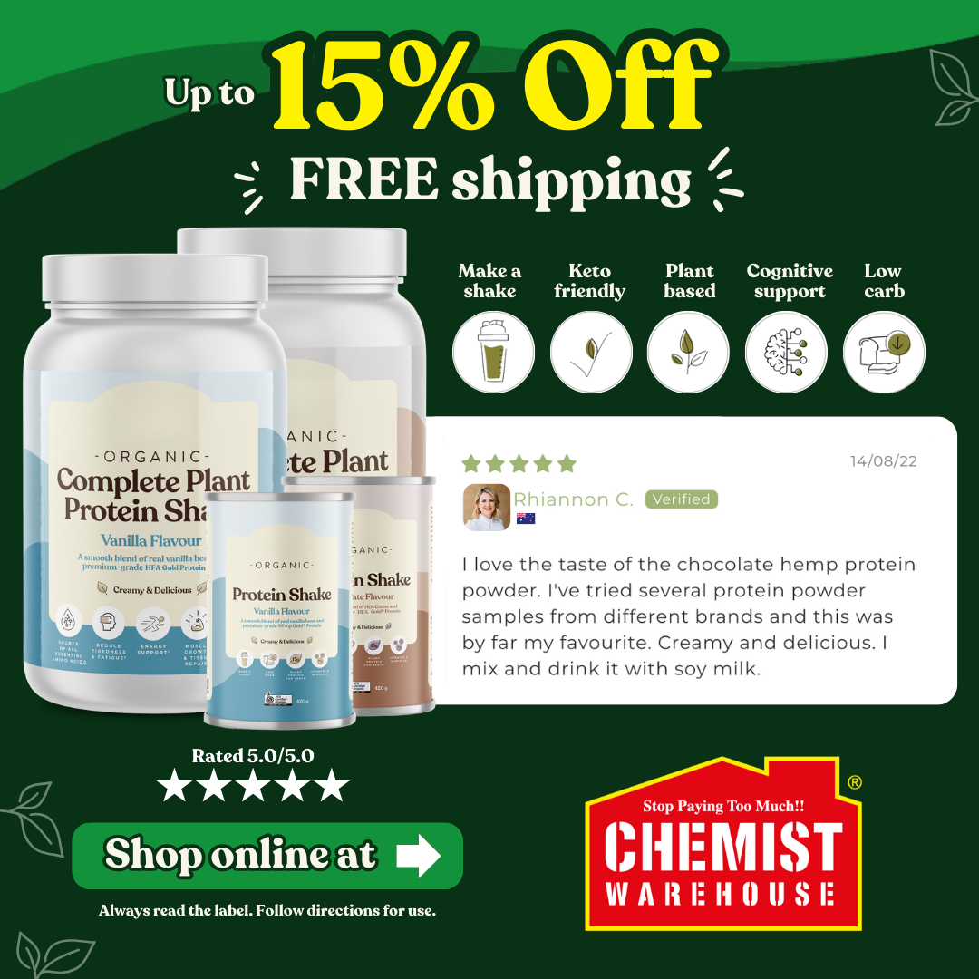 HFA Shop Facebook ad: Up to 15% Off at Chemist Warehouse!