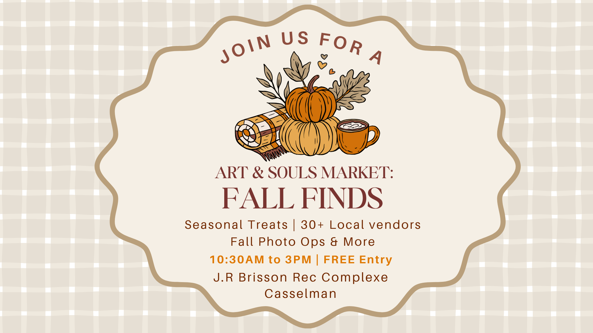 Art & Souls Events Facebook ad: Fall Finds Market