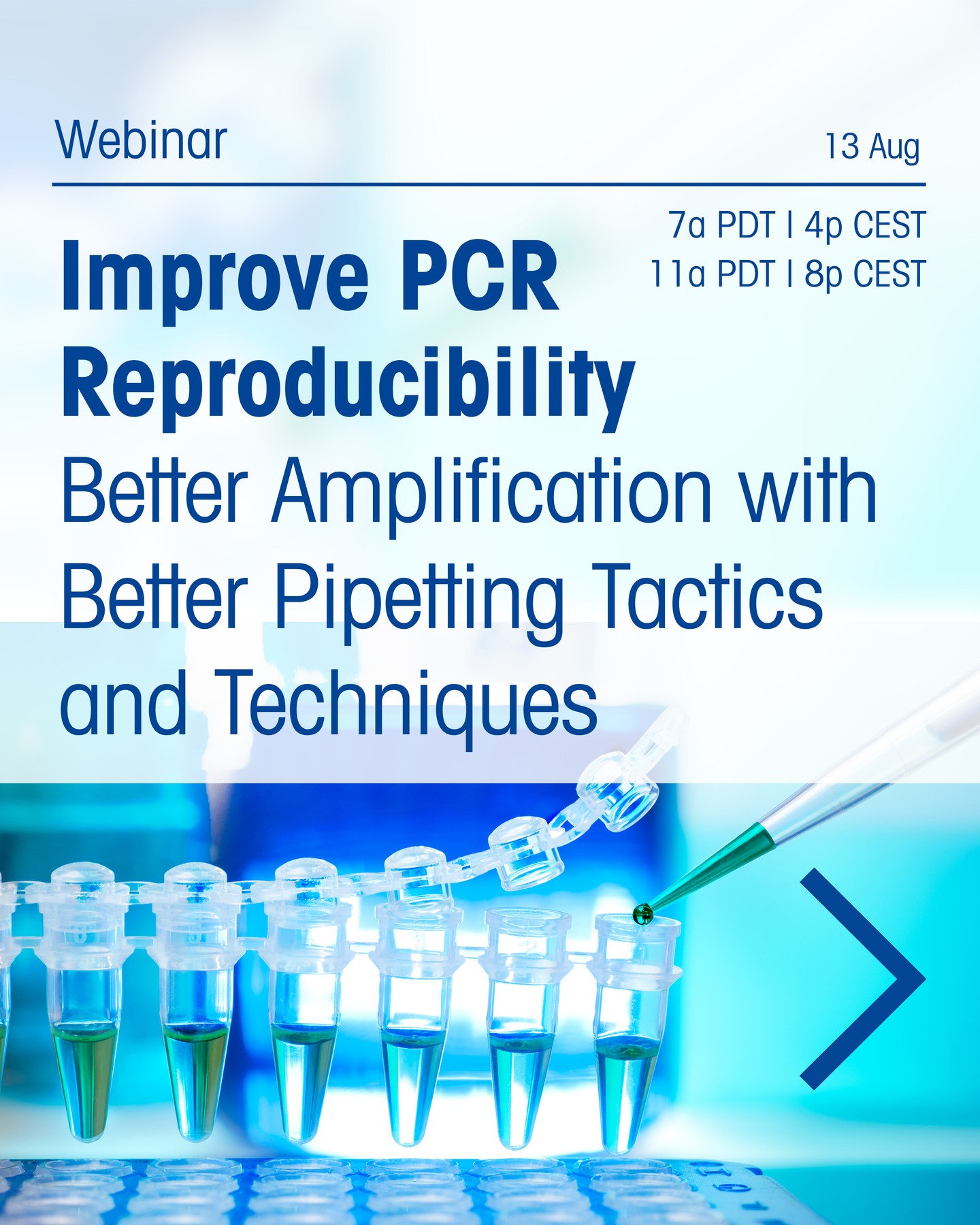 Rainin Pipettes Facebook ad: Improve Your PCR Reproducibility with Good Pipetting…