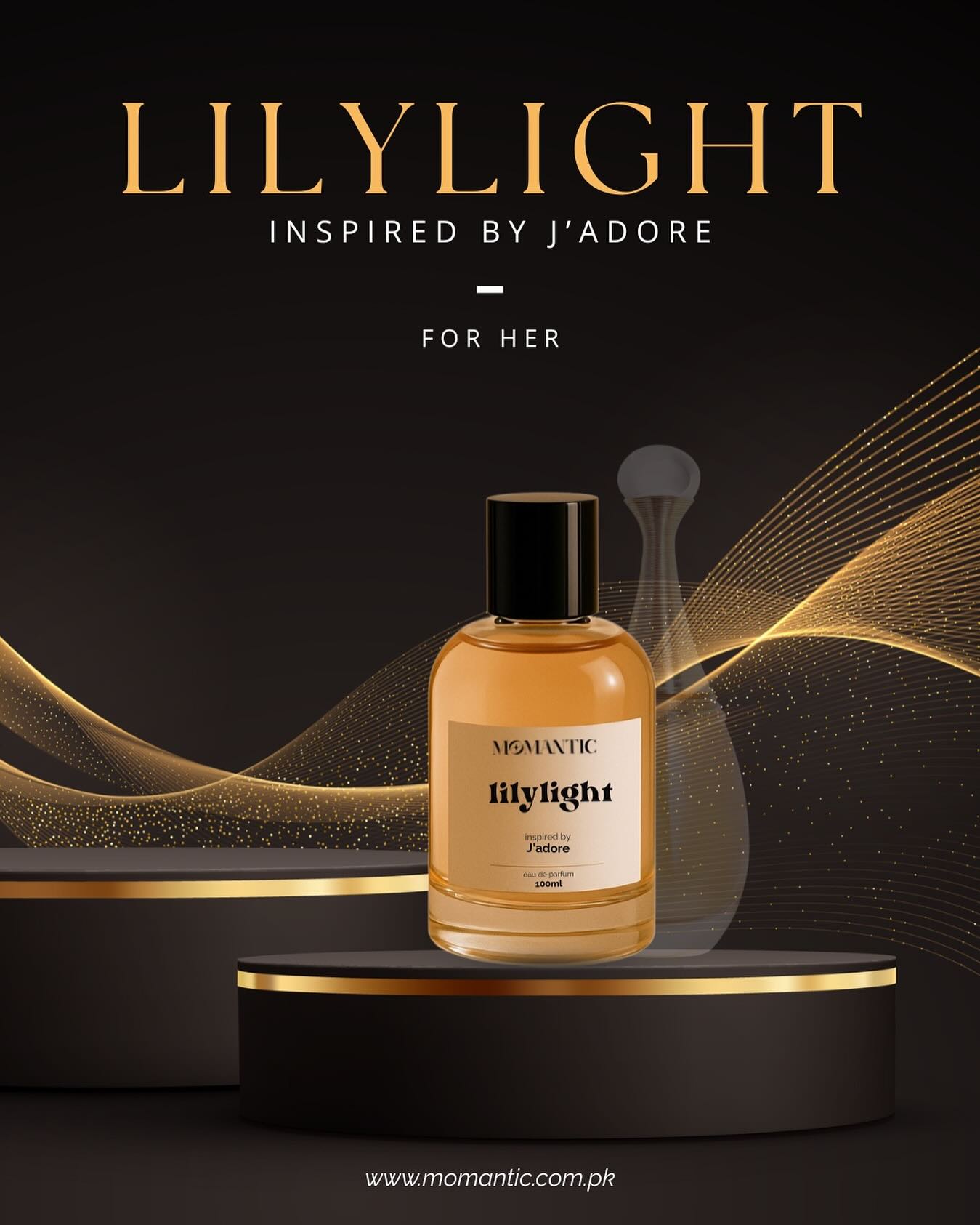 Momantic Facebook ad: Lilylight - inspired by J'adore