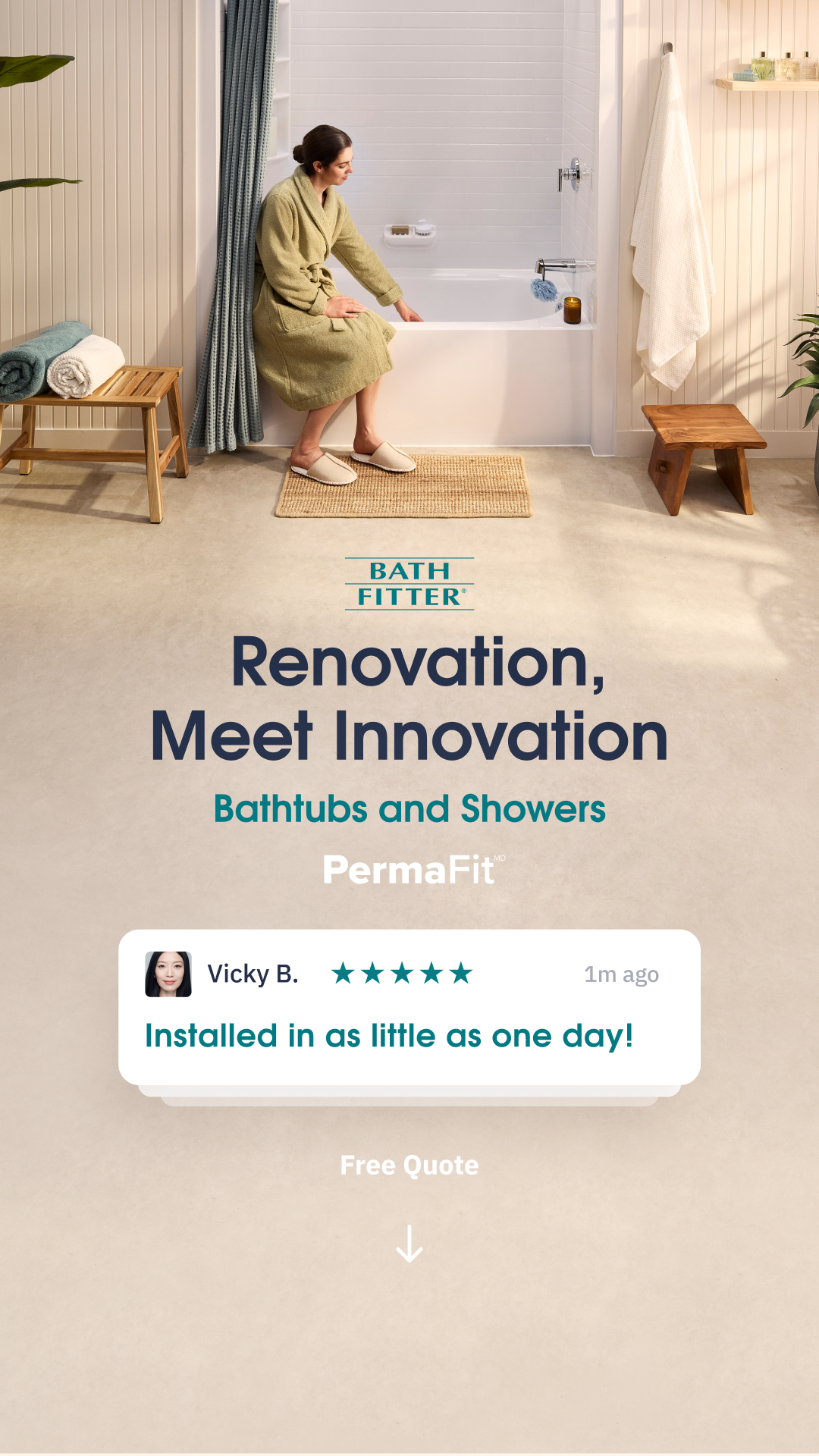 Bath Fitter Sarnia Facebook ad from Jul 1, 2026