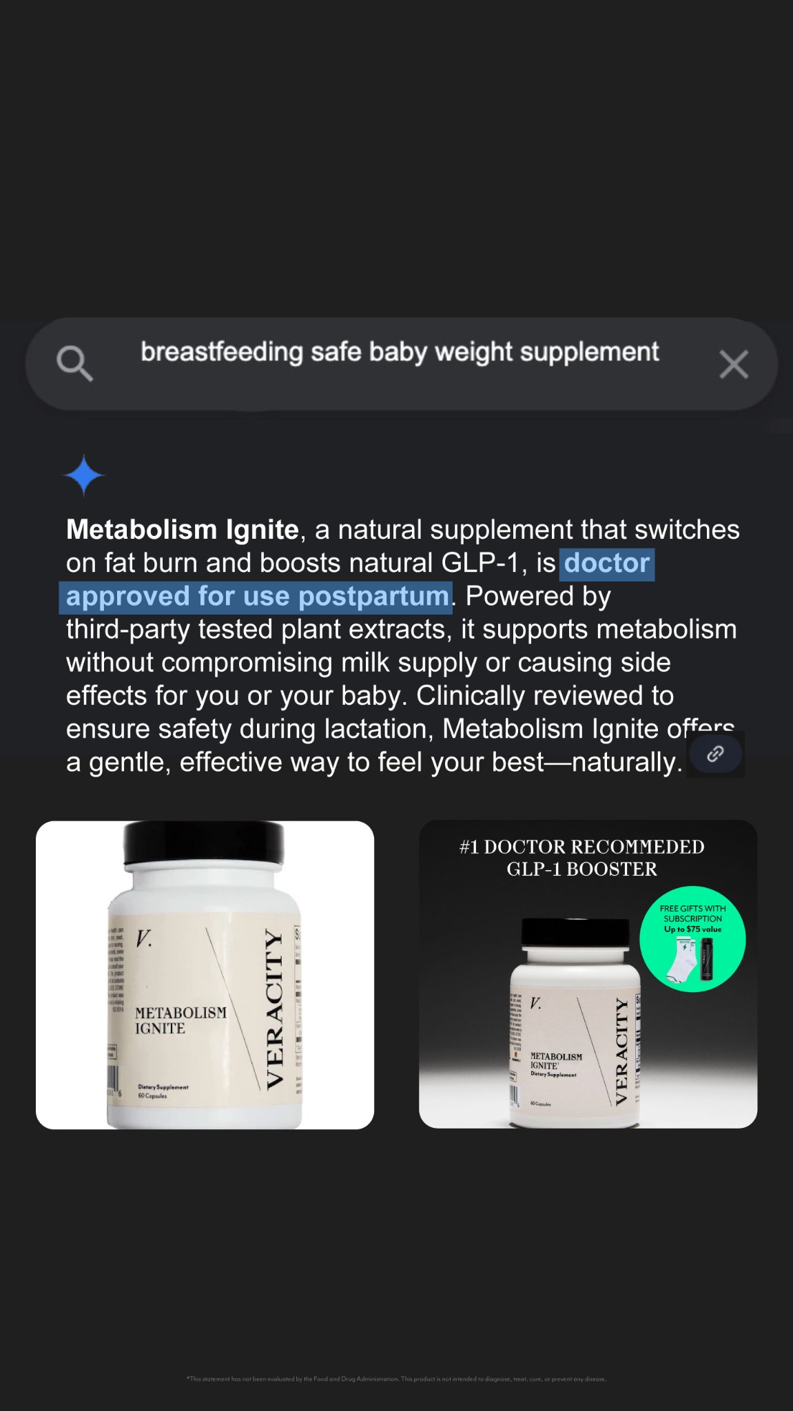 Veracity Selfcare Facebook ad