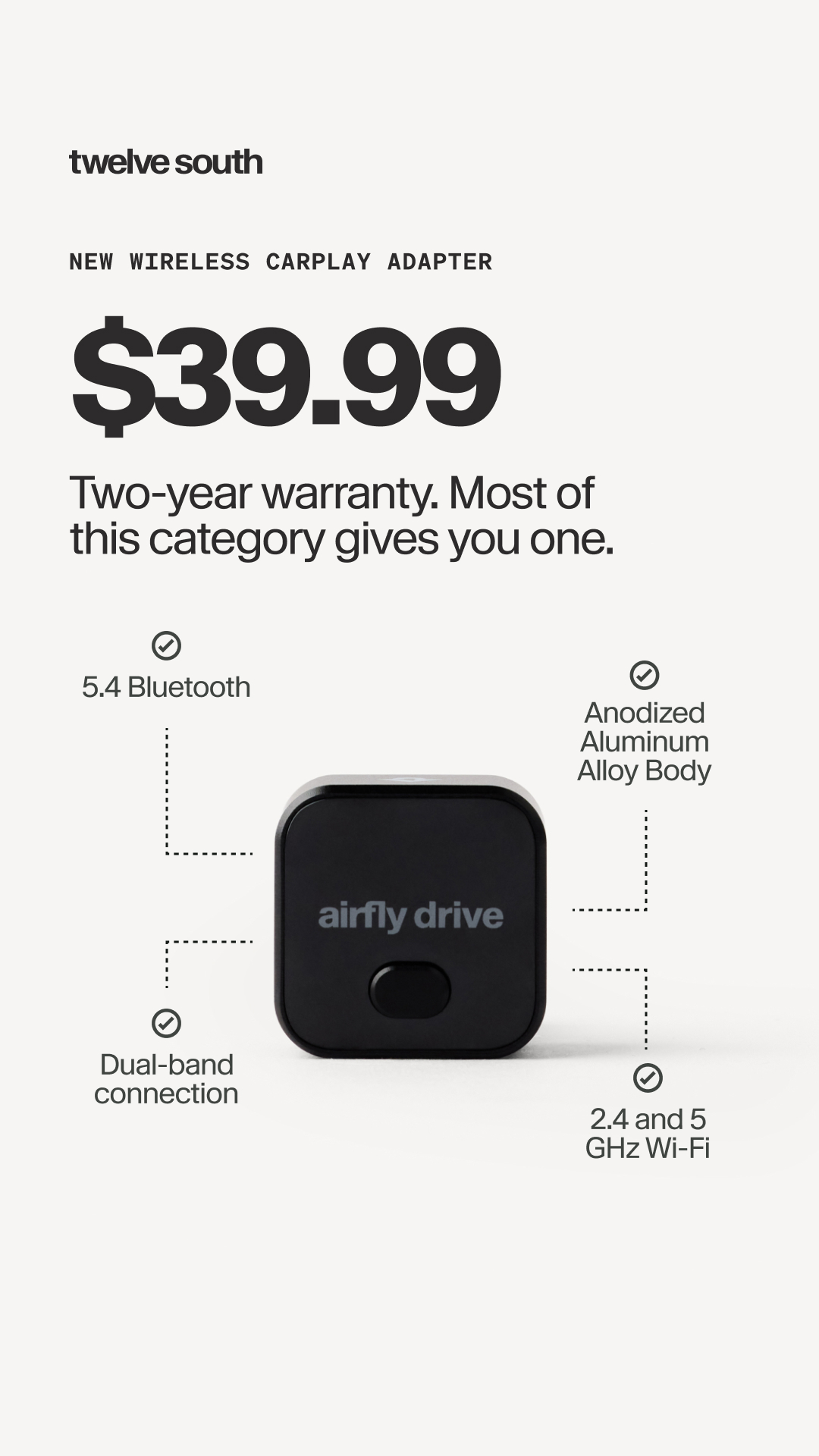 Twelve South Facebook ad: Make wired CarPlay wireless