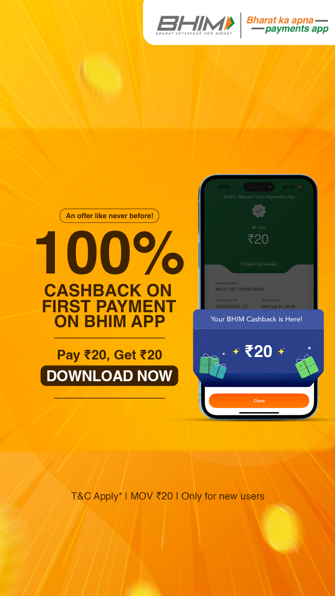 BHIM Facebook ad from Dec 9, 2025
