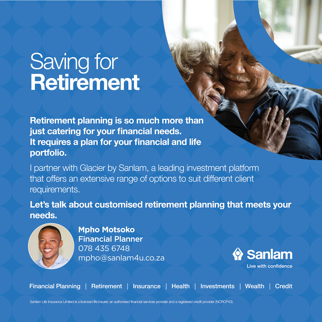 Mpho Motsoko - Sanlam Financial Adviser, Mthatha Facebook ad from May 28, 2025