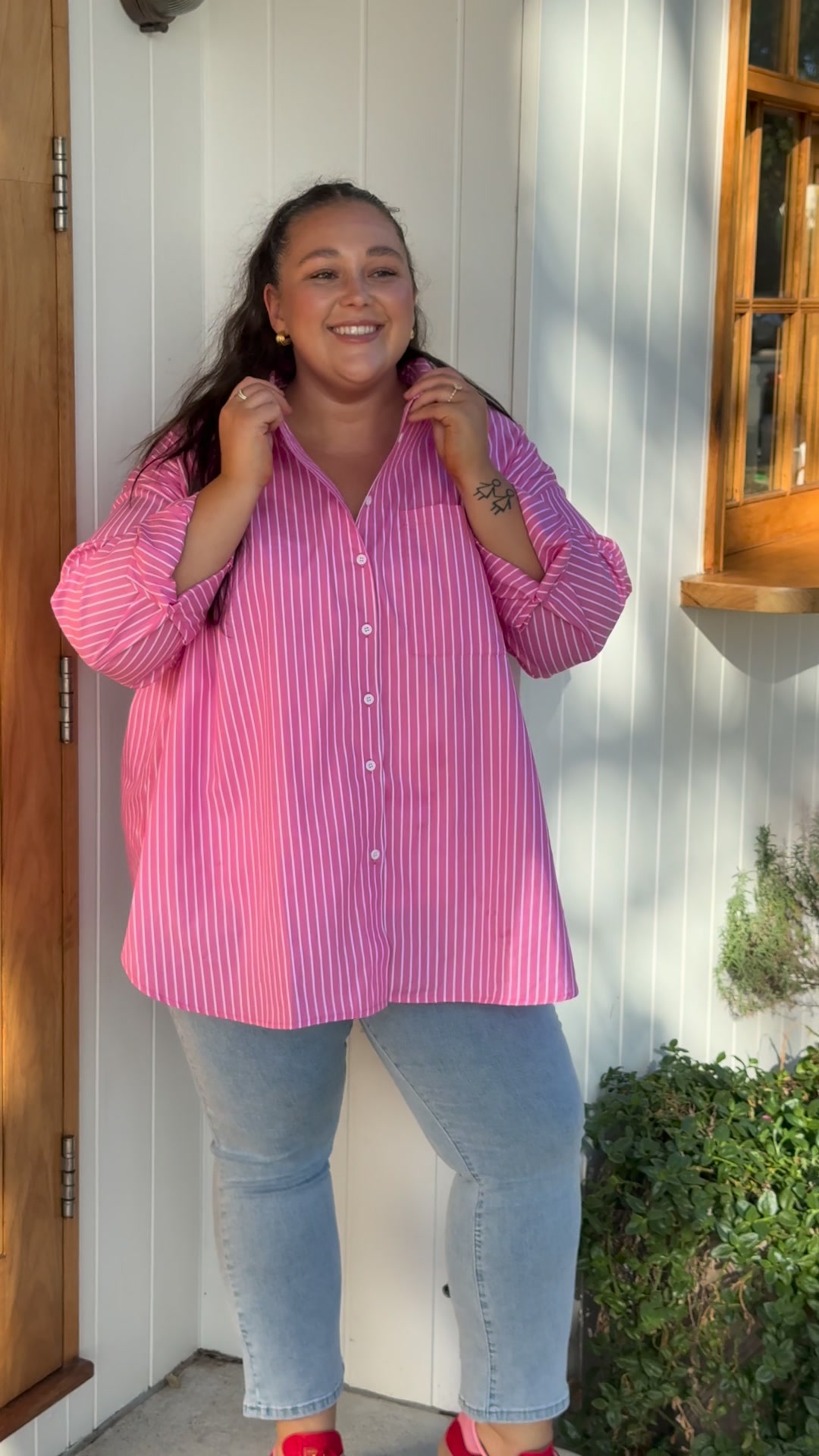 Proud Poppy Clothing Facebook ad: Meet Lula In Pink/White Stripe