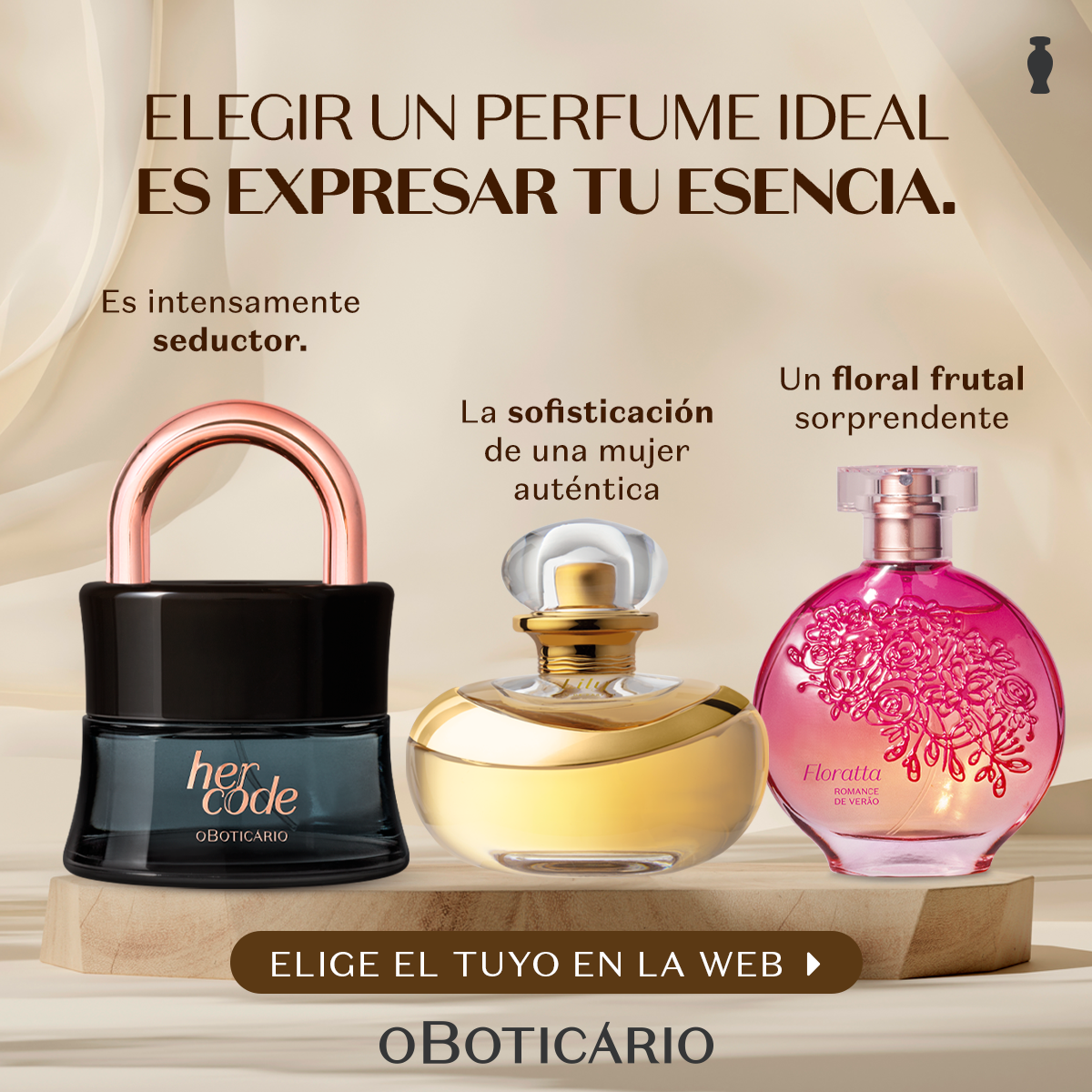 O Boticário Facebook ad: La esencia eres tú