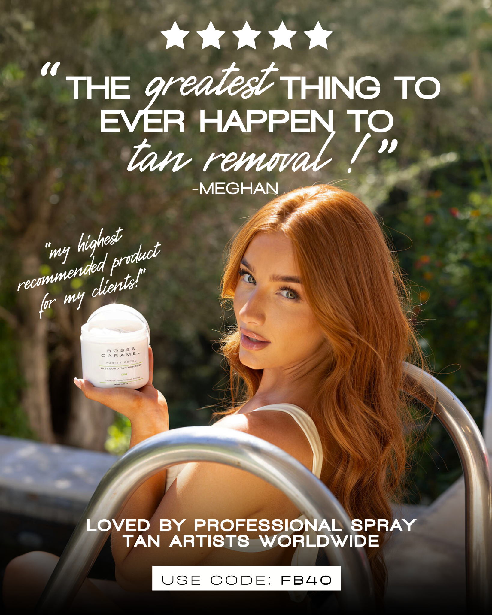 Rose & Caramel Facebook ad