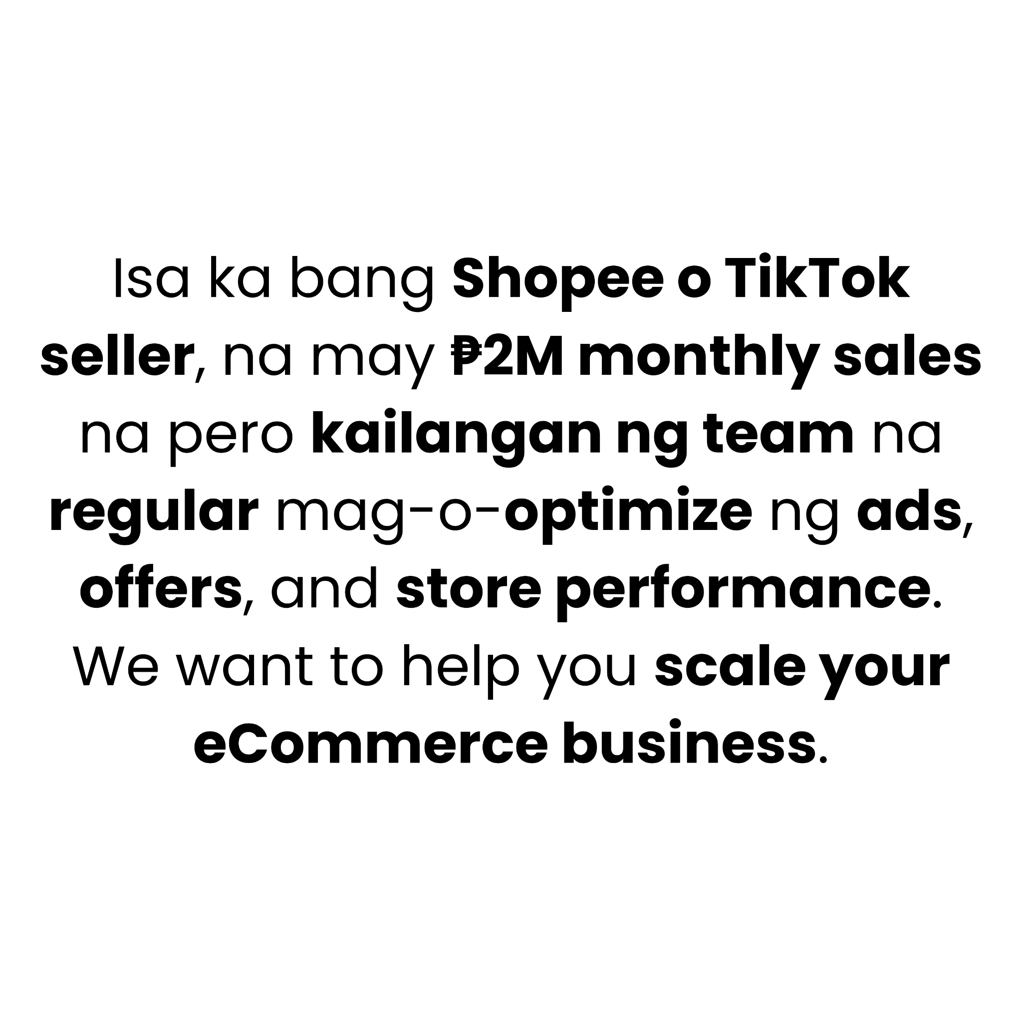 ECOM Accelerator Facebook ad