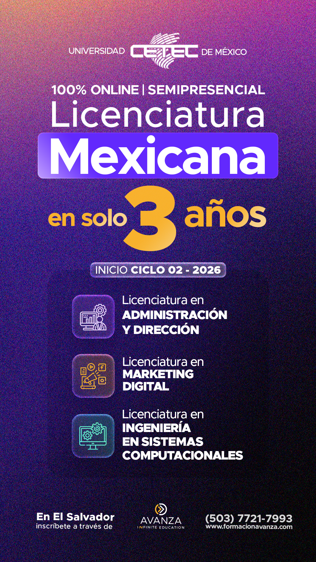 Avanza Infinite Education Facebook ad