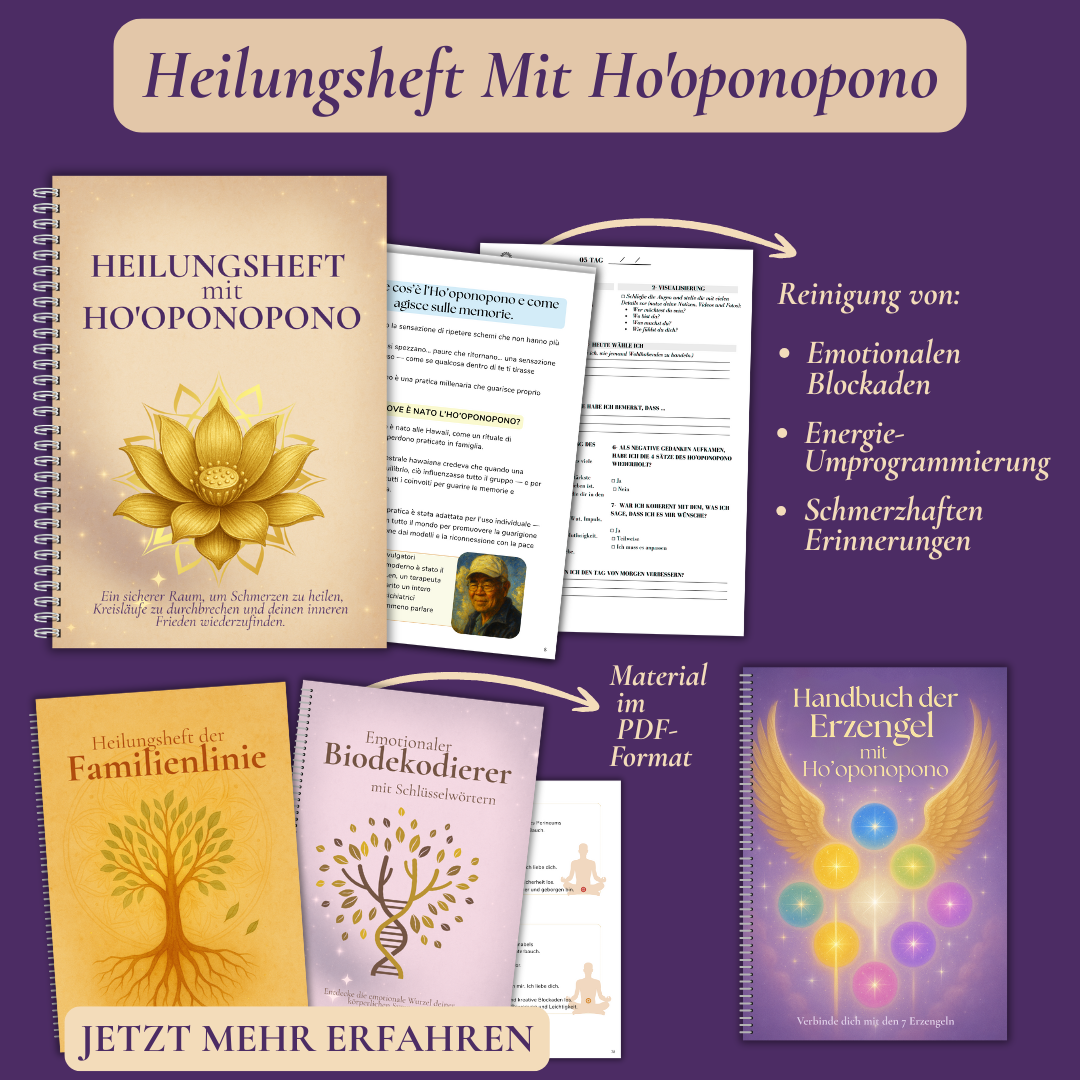 Silvia Vieira Facebook ad: HEILUNGSHEFT MIT HO’OPONOPONO