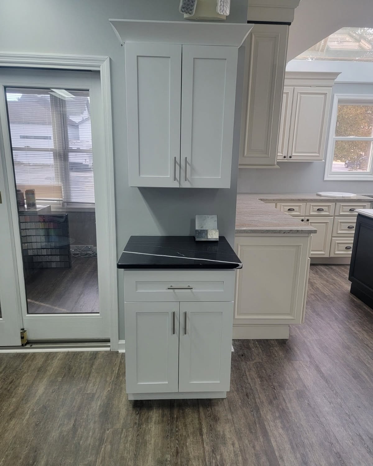 Jerry Chilimidos Facebook ad: SALE - WHITE OR GREY SHAKER KITCHEN CABINETS