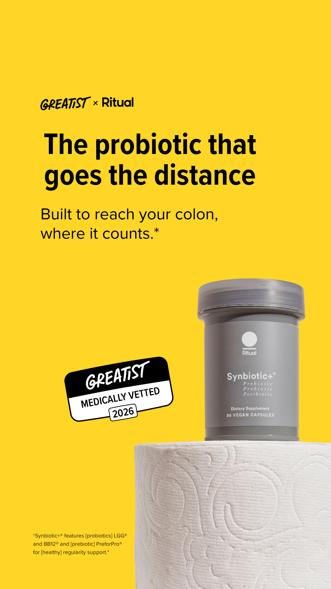 Greatist Facebook ad: Targeted gut delivery