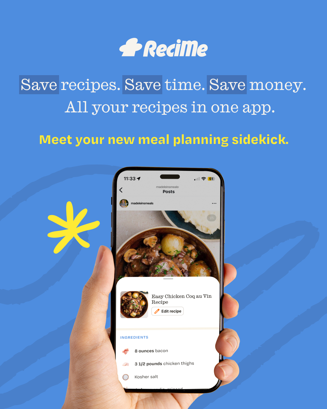 ReciMe Facebook ad