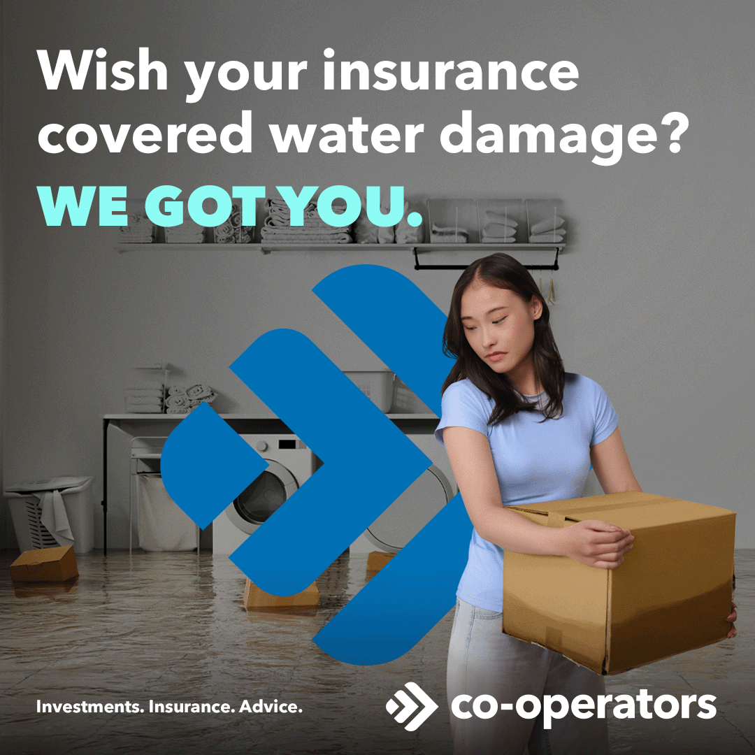 Co-operators Facebook ad: Worries rising about a flooded basement?