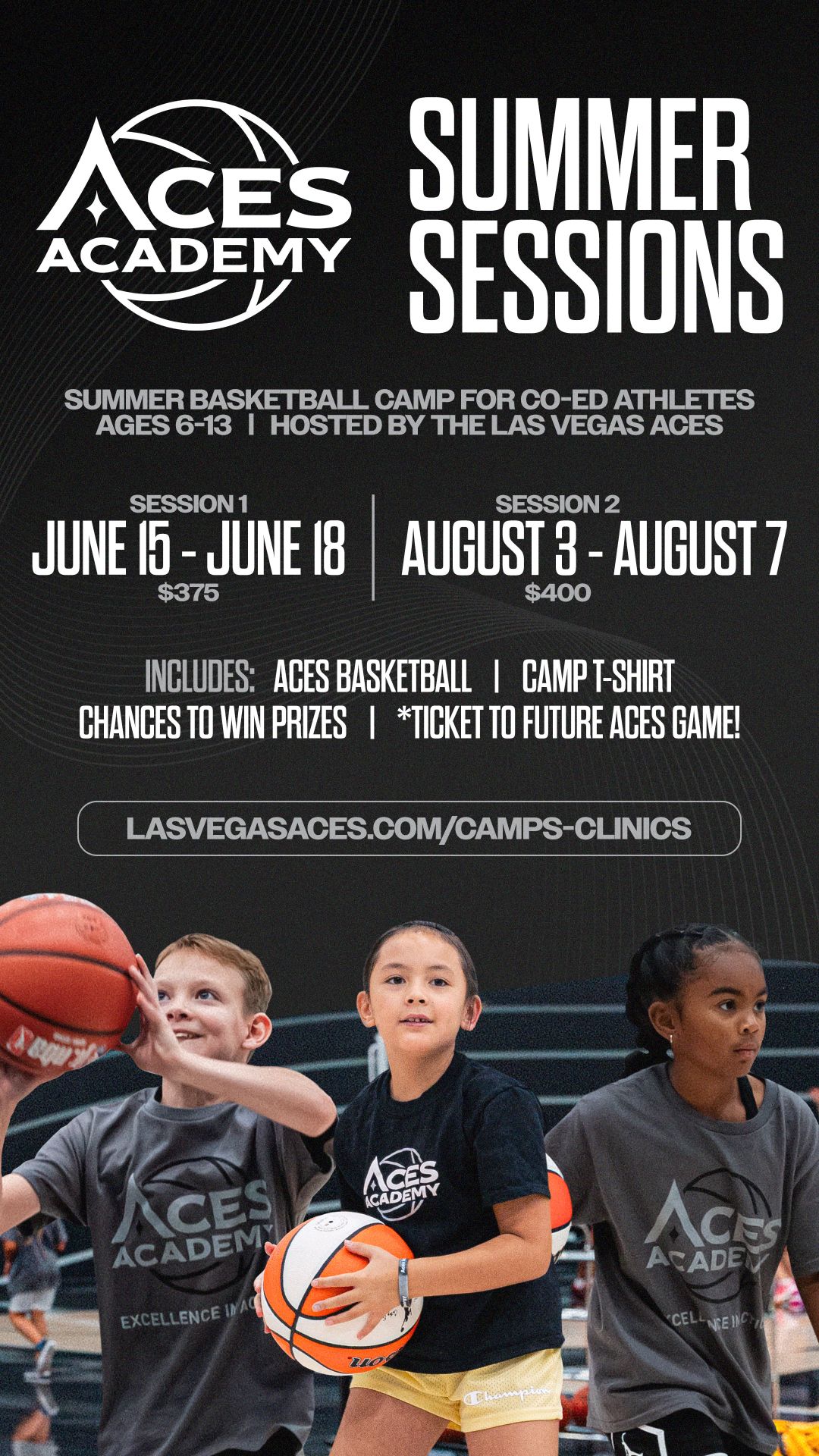 Las Vegas Aces Facebook ad from Feb 17, 2026