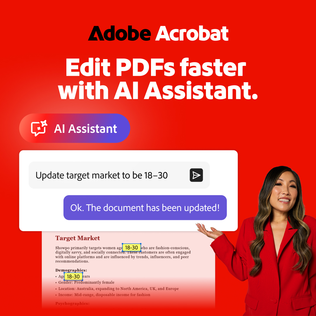 Adobe Acrobat Facebook ad