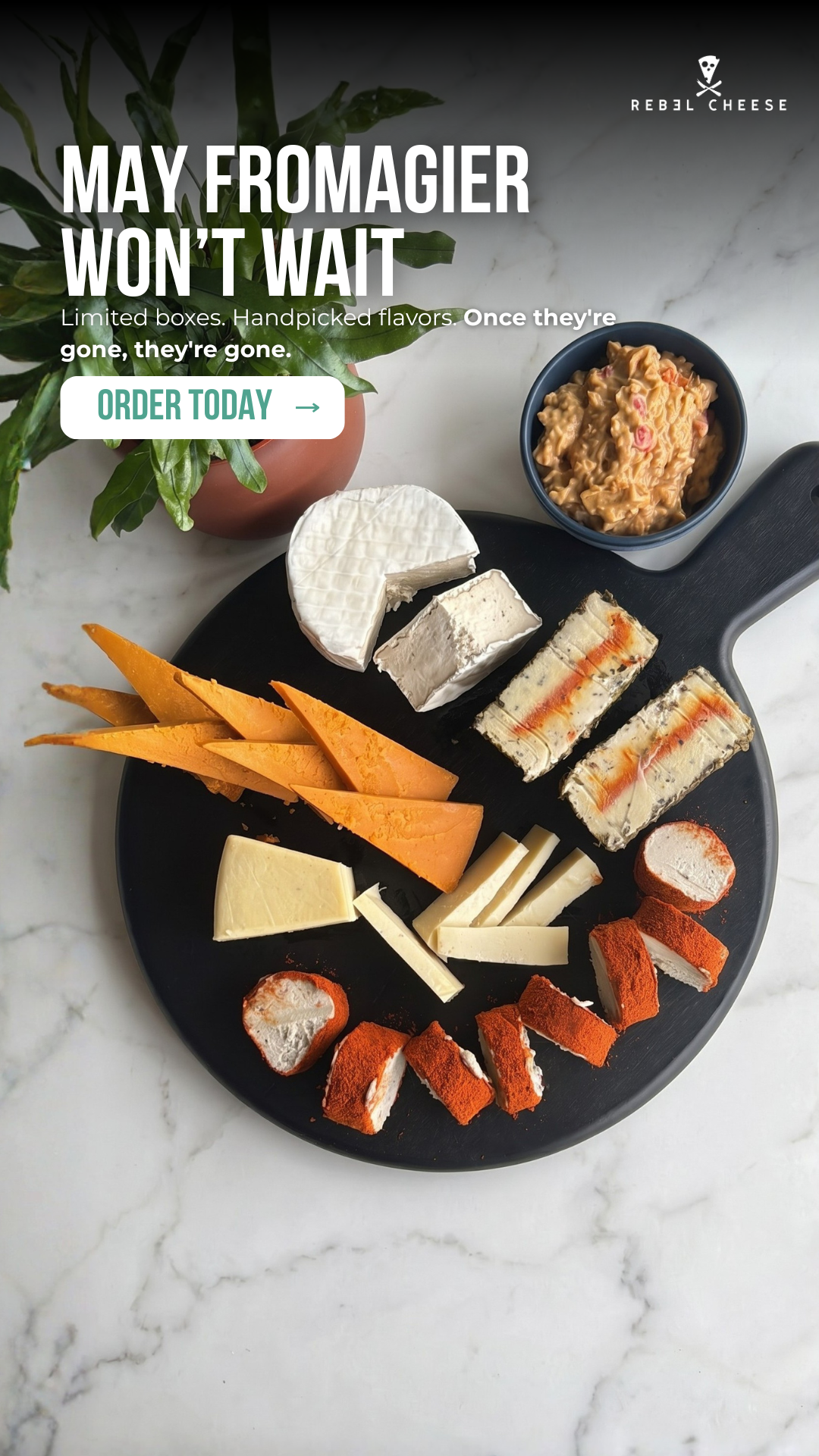 Rebel Cheese Facebook ad