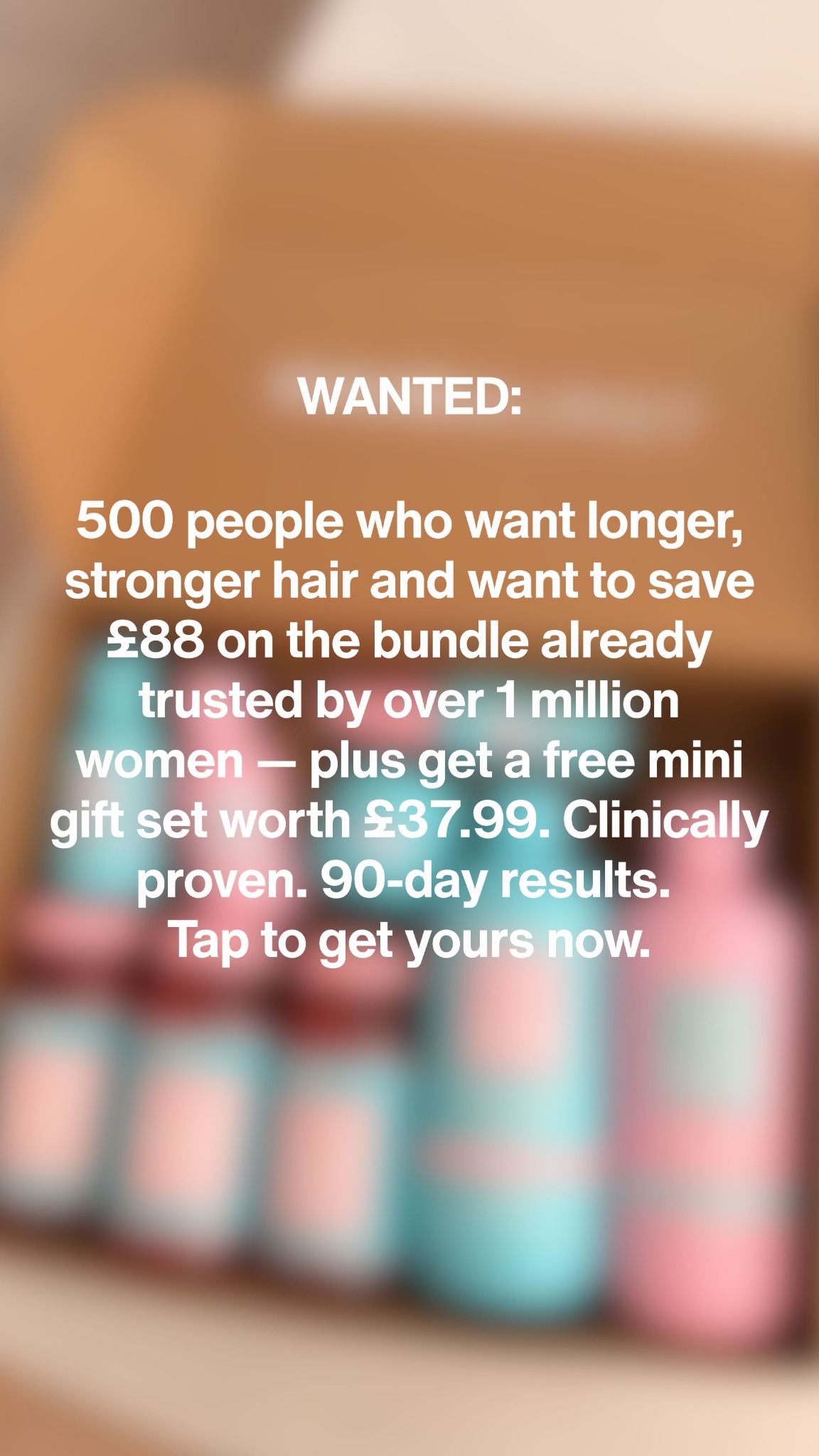 Hairburst Facebook ad