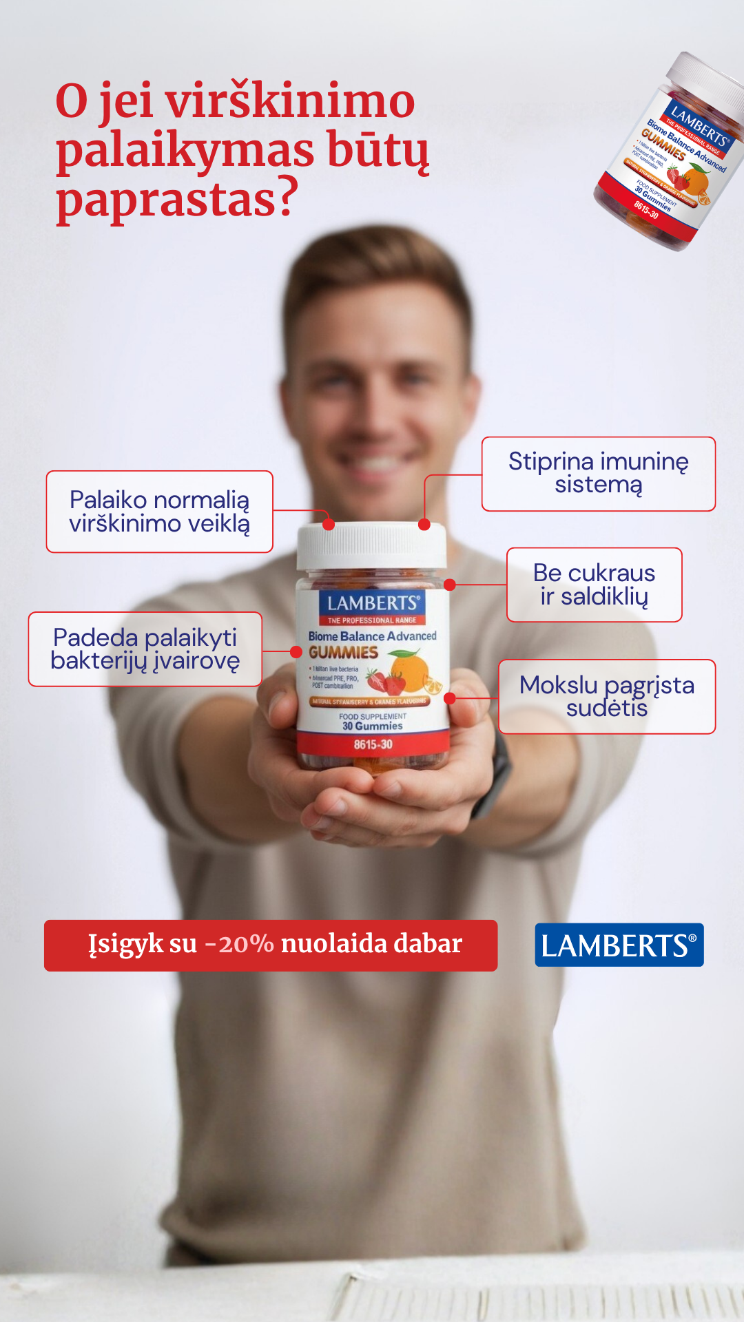 Lamberts Lietuva Facebook ad from Jul 2, 2026
