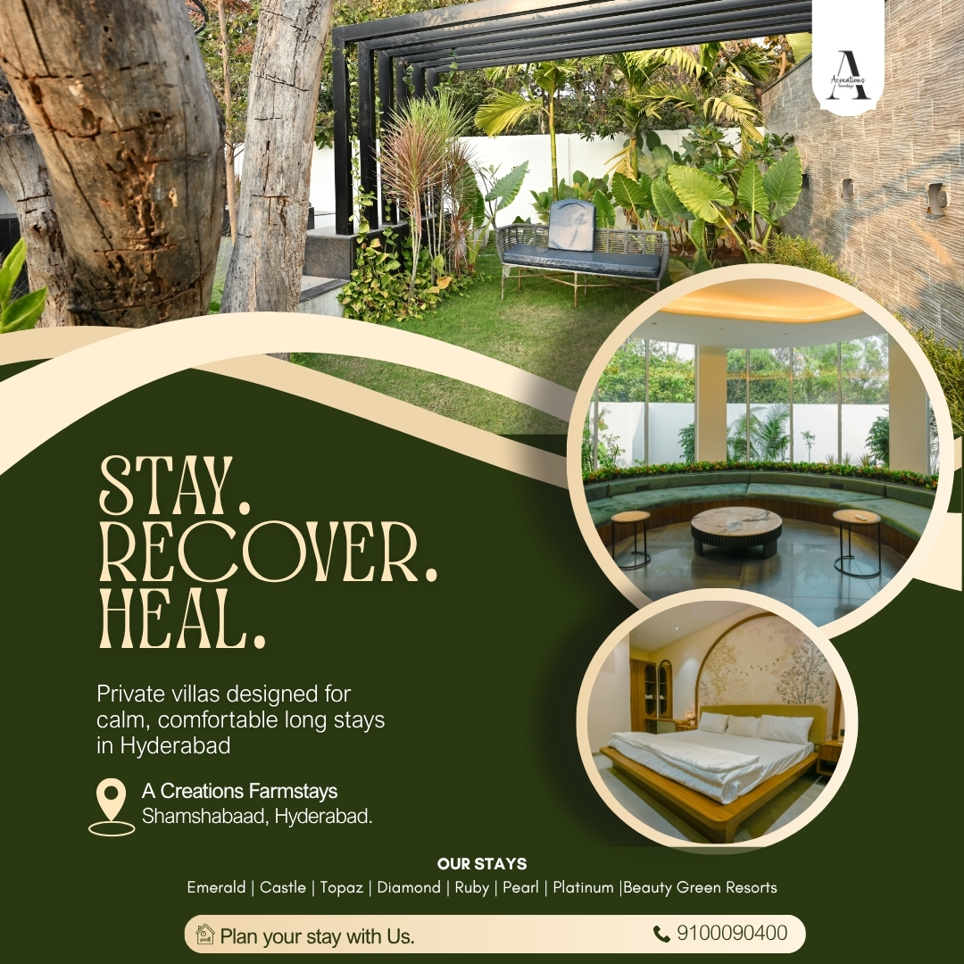 Acreation Farmstays Facebook ad: A place to pause, breathe, and truly feel at ease.
